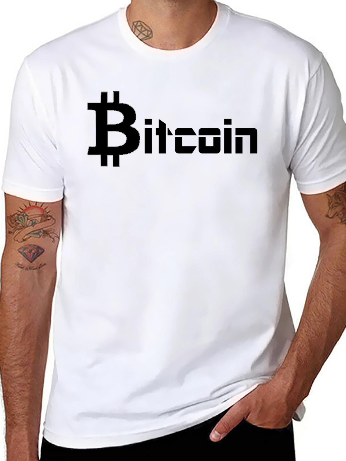 Bitcoin Black T-Shirt Crypto Currency Tee