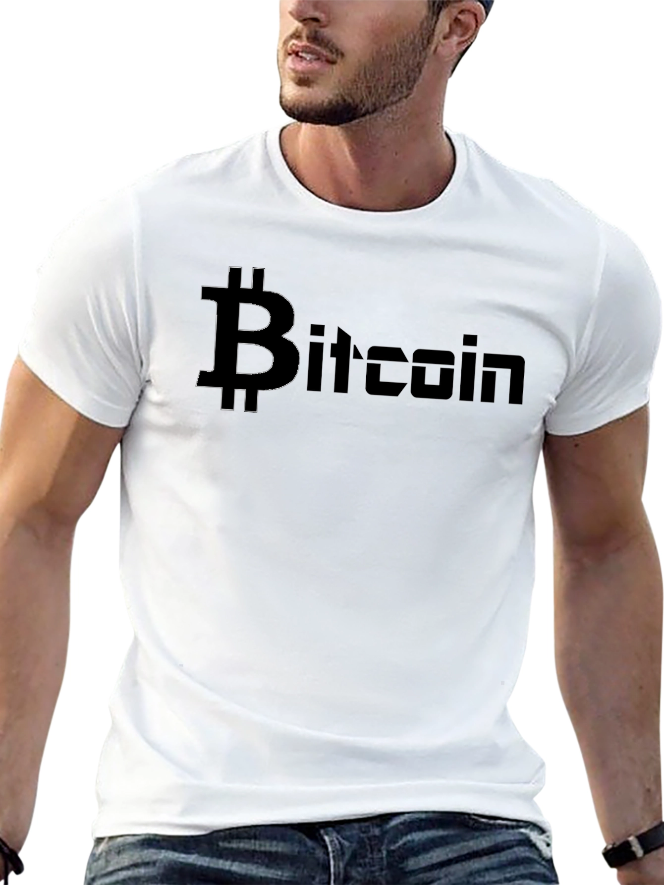Bitcoin Black T-Shirt Crypto Currency Tee