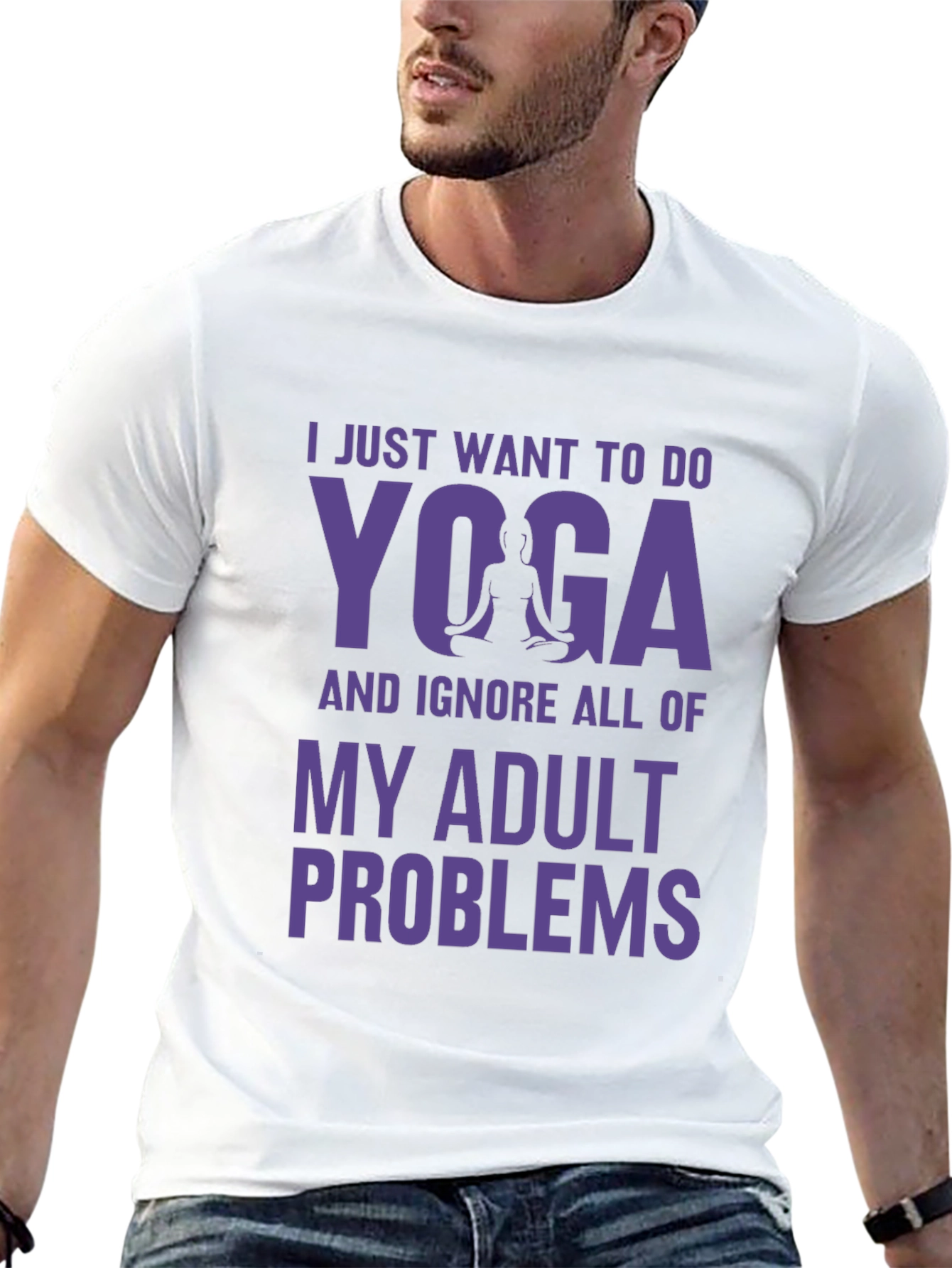 Yoga Adult Problems Tee - Relaxation Shirt