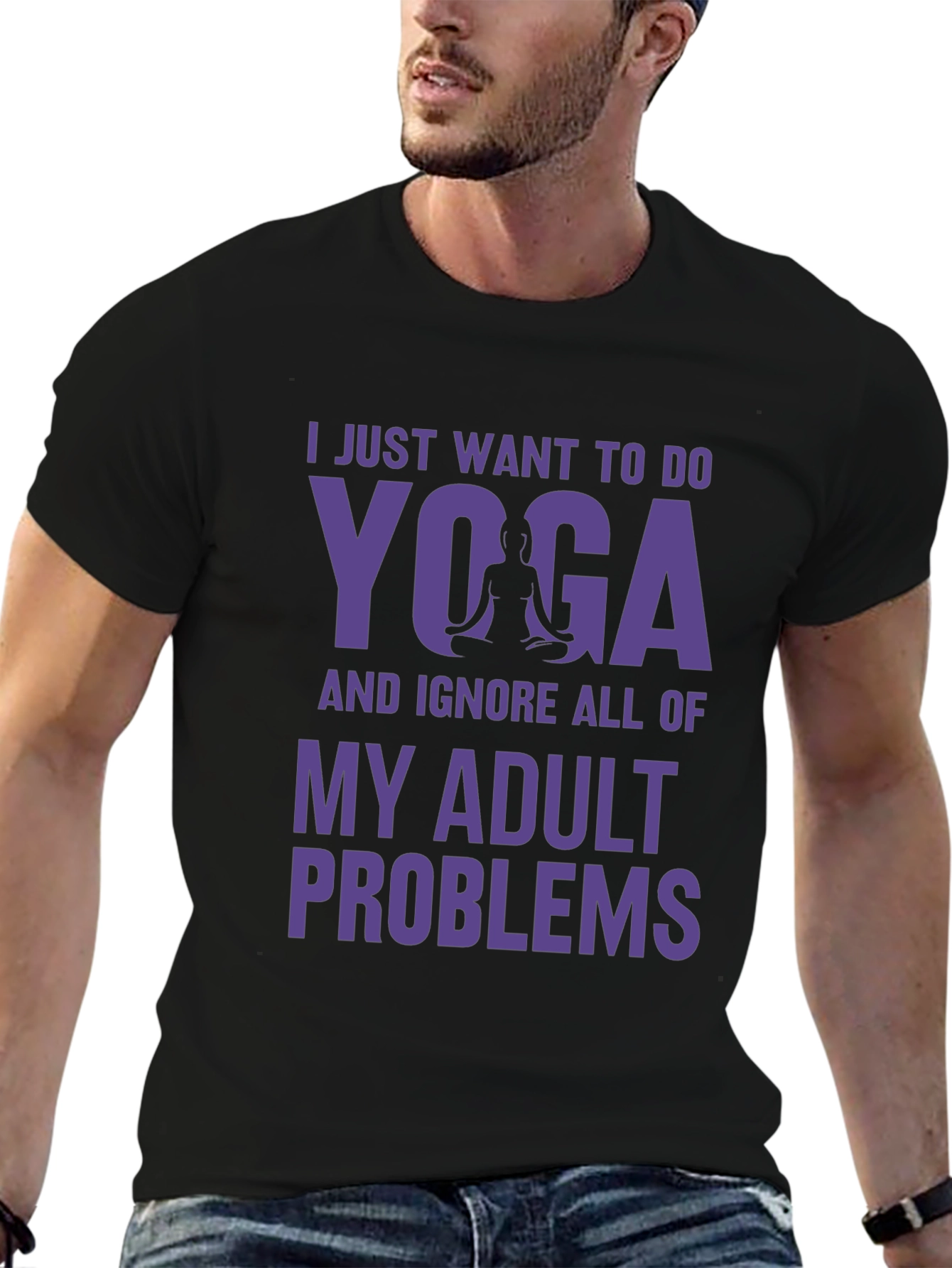 Yoga Adult Problems Tee - Relaxation Shirt