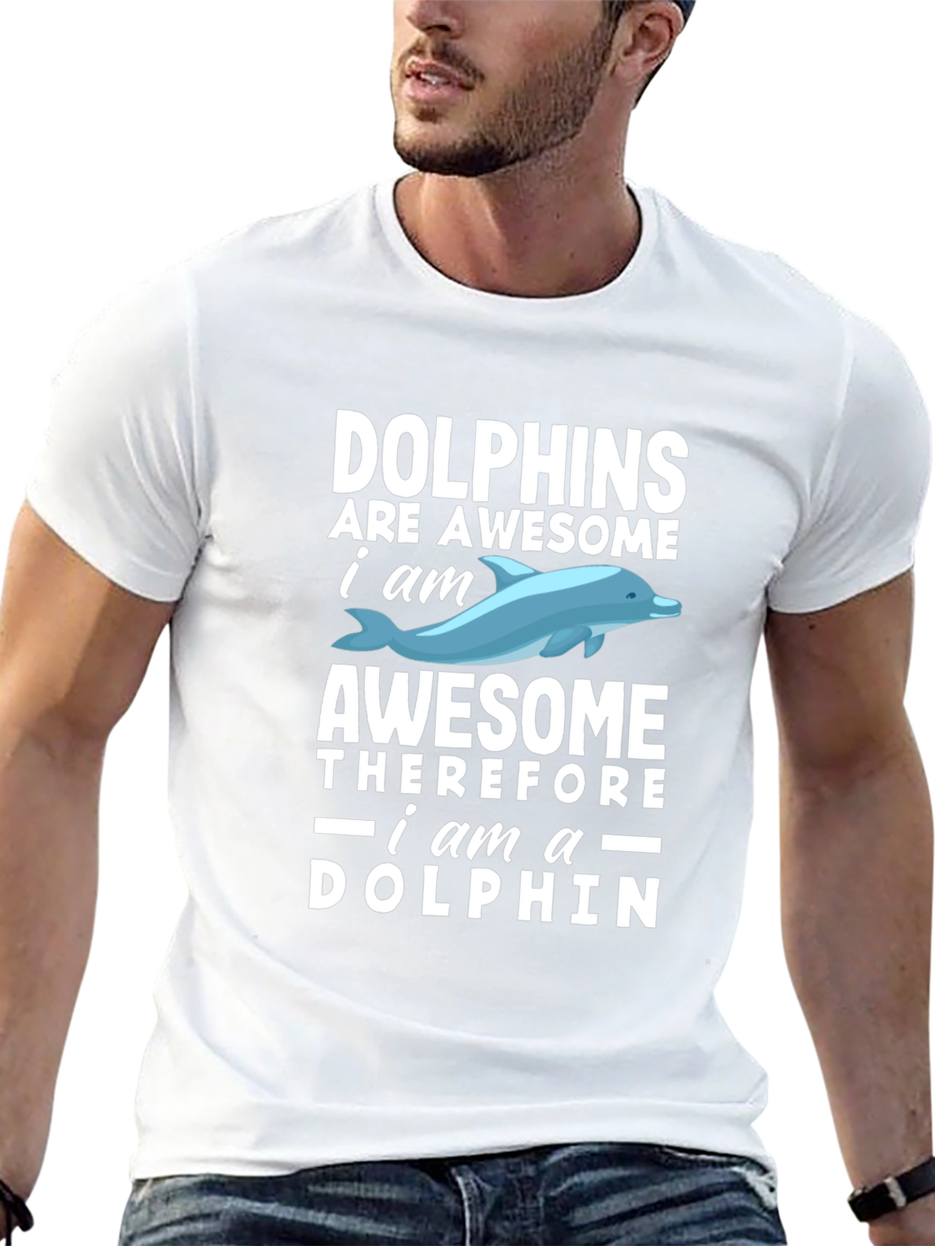 Dolphins Are Awesome Mens T-Shirt