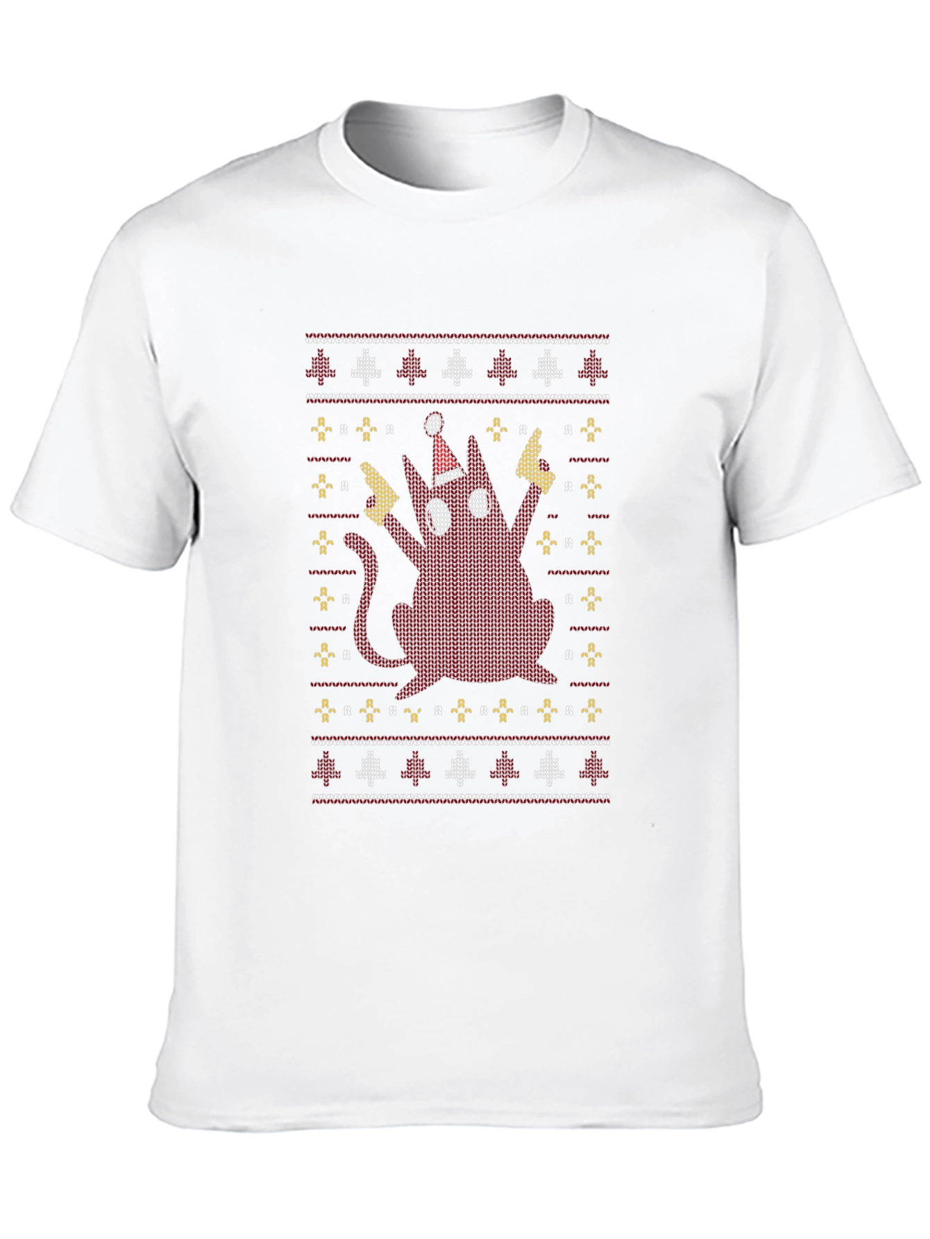 Festive Cat Christmas T-Shirt