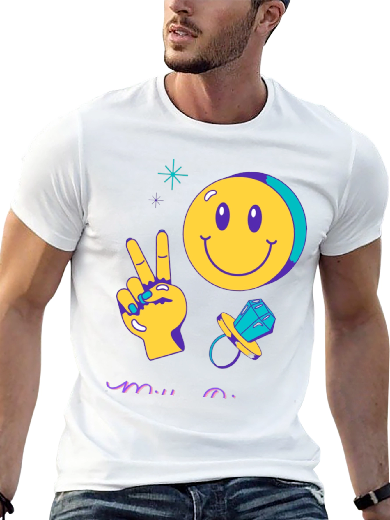 Peace Out Bride Groovy T-Shirt