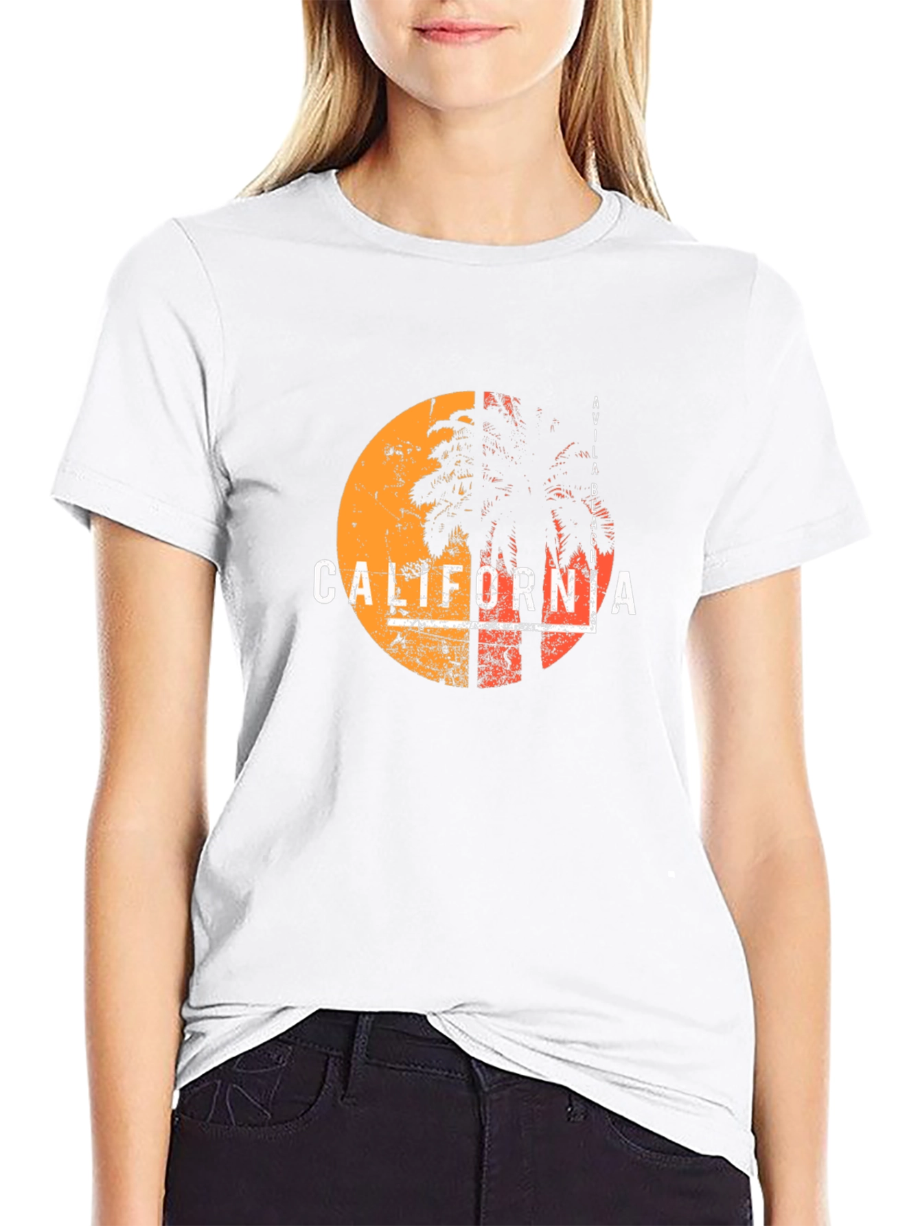 California Palm Tree Graphic T-Shirt