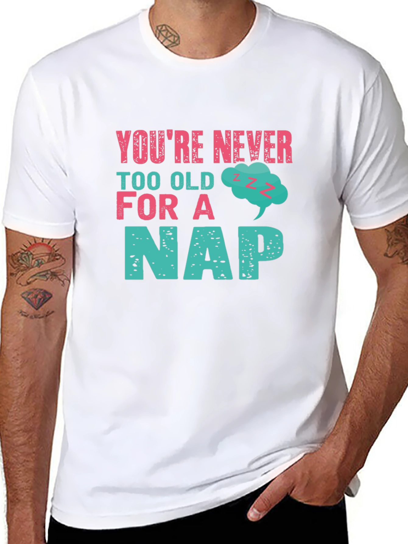Never Too Old For A Nap Graphic Tee