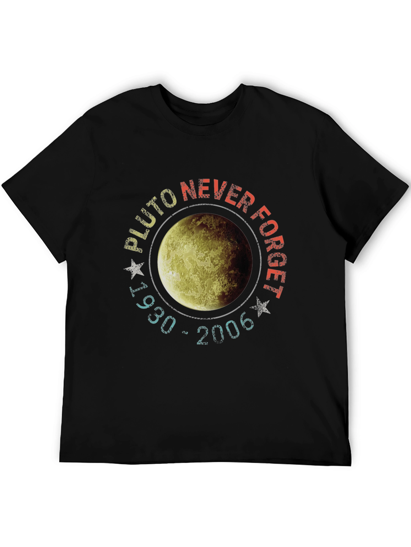 Pluto Never Forget T-Shirt - Retro Space Design