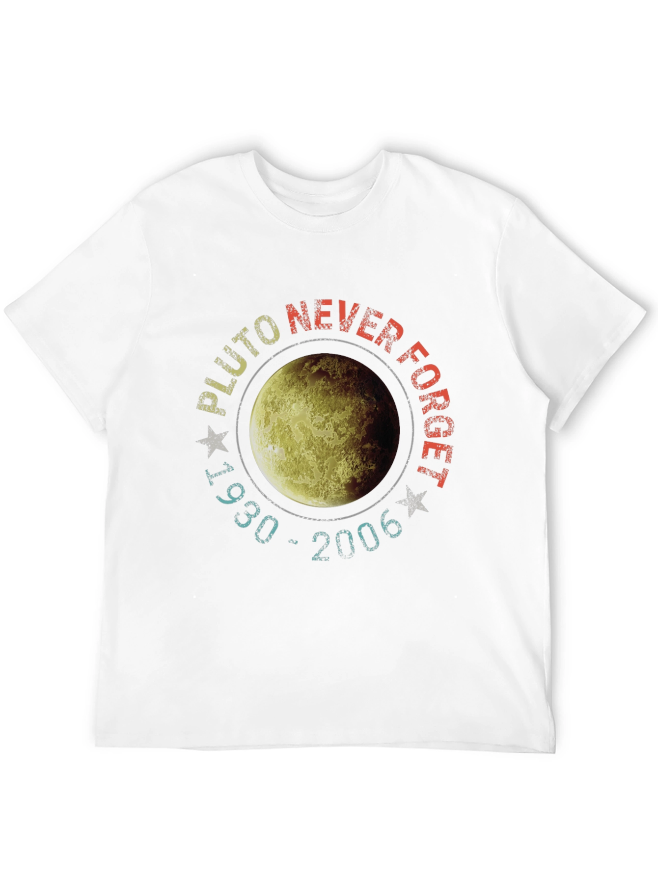 Pluto Never Forget T-Shirt - Retro Space Design