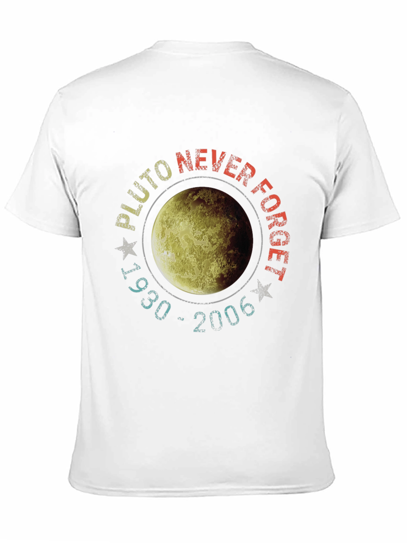 Pluto Never Forget T-Shirt - Retro Space Design