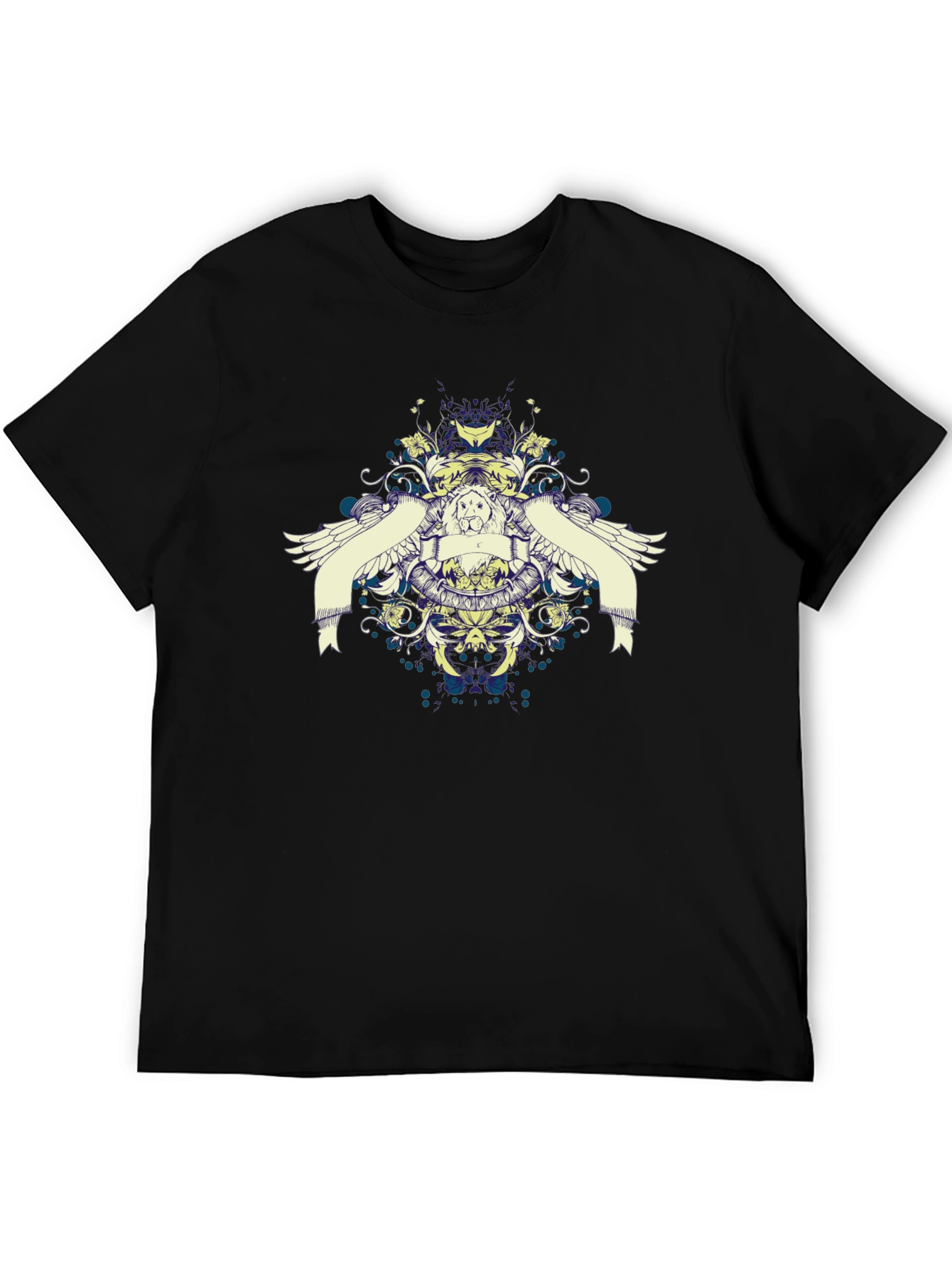 Graphic Print Black Casual T-Shirt