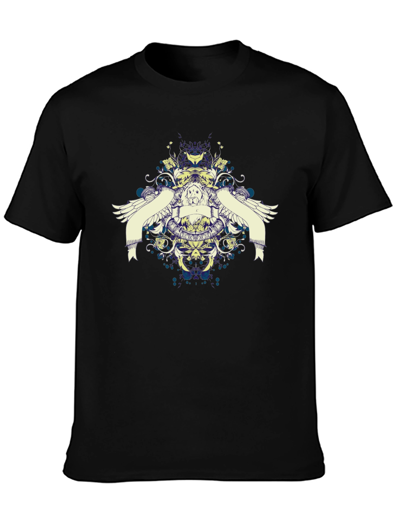 Graphic Print Black Casual T-Shirt