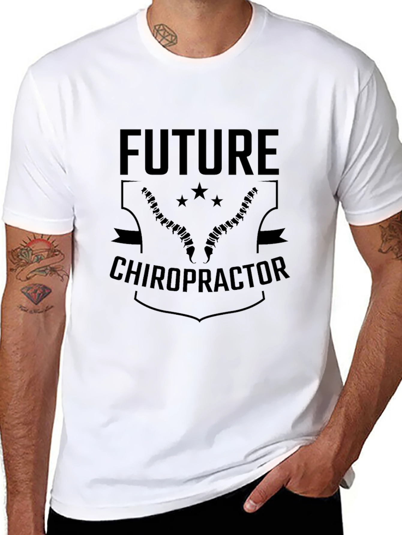 Future Chiropractor T-Shirt - Spine Design