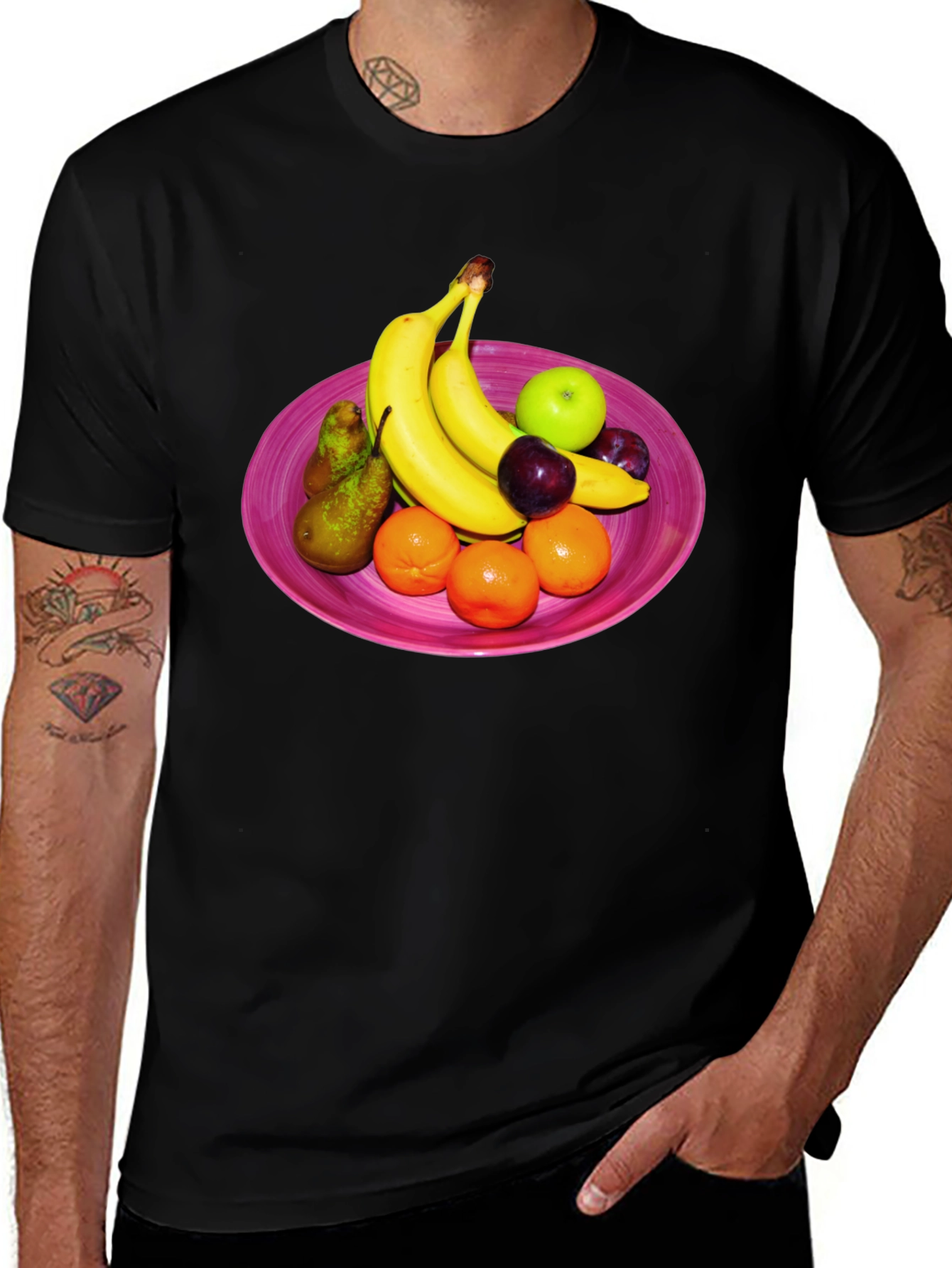 Fruit Bowl Graphic Tee - Casual Style