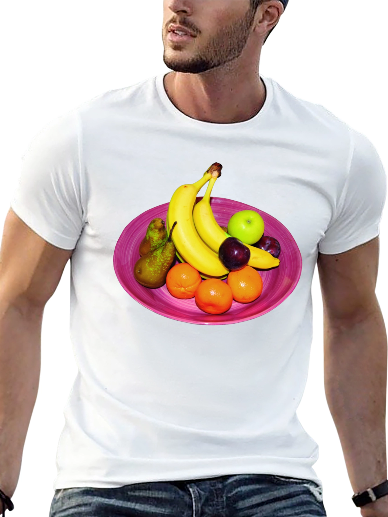 Fruit Bowl Graphic Tee - Casual Style