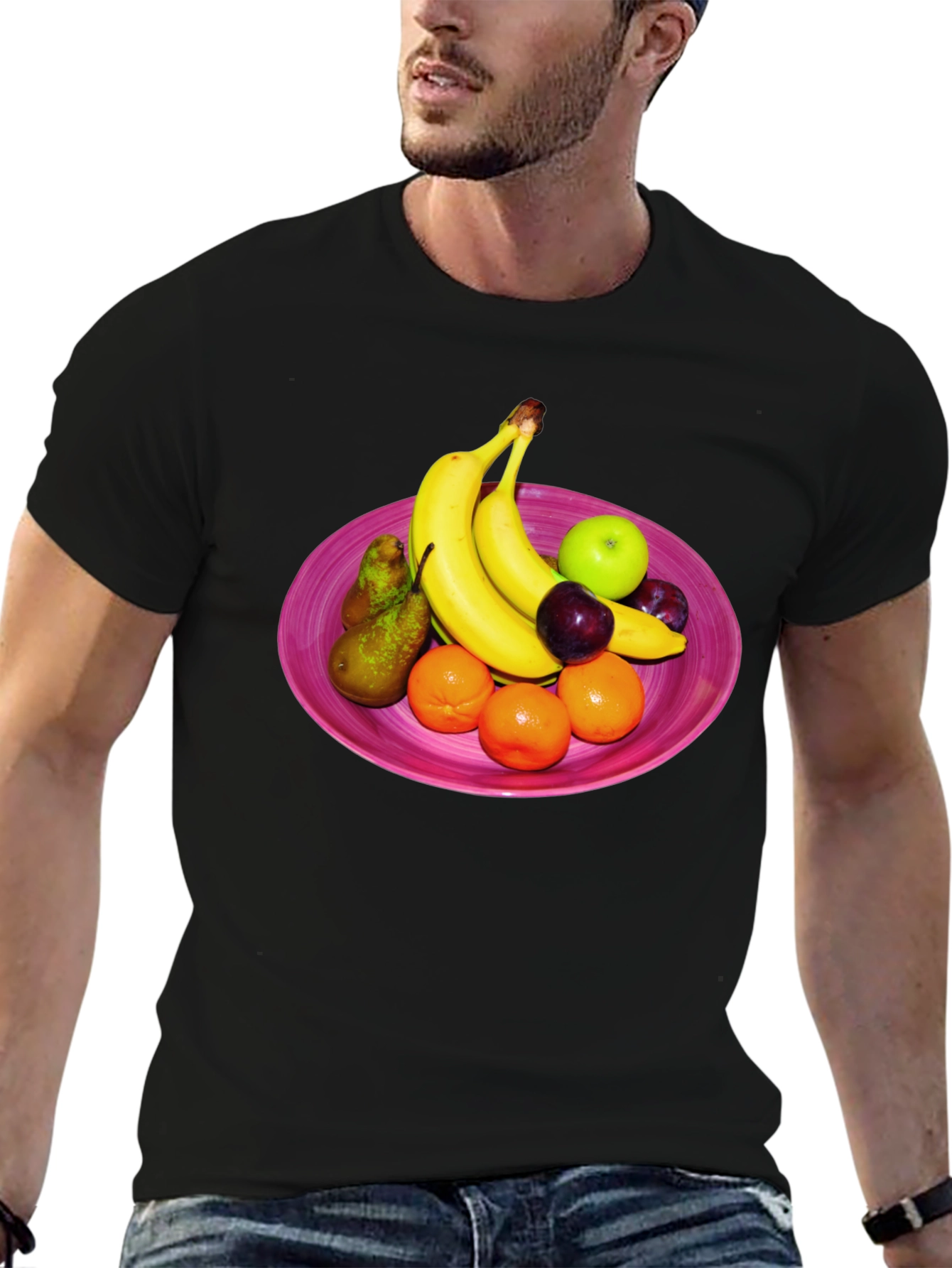 Fruit Bowl Graphic Tee - Casual Style