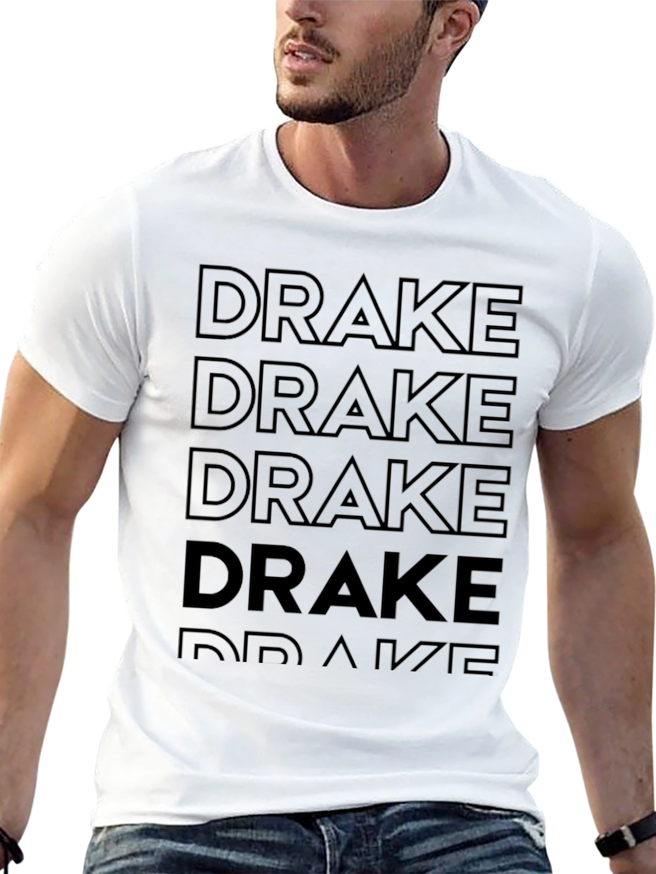 Mens Black Drake Graphic T-Shirt