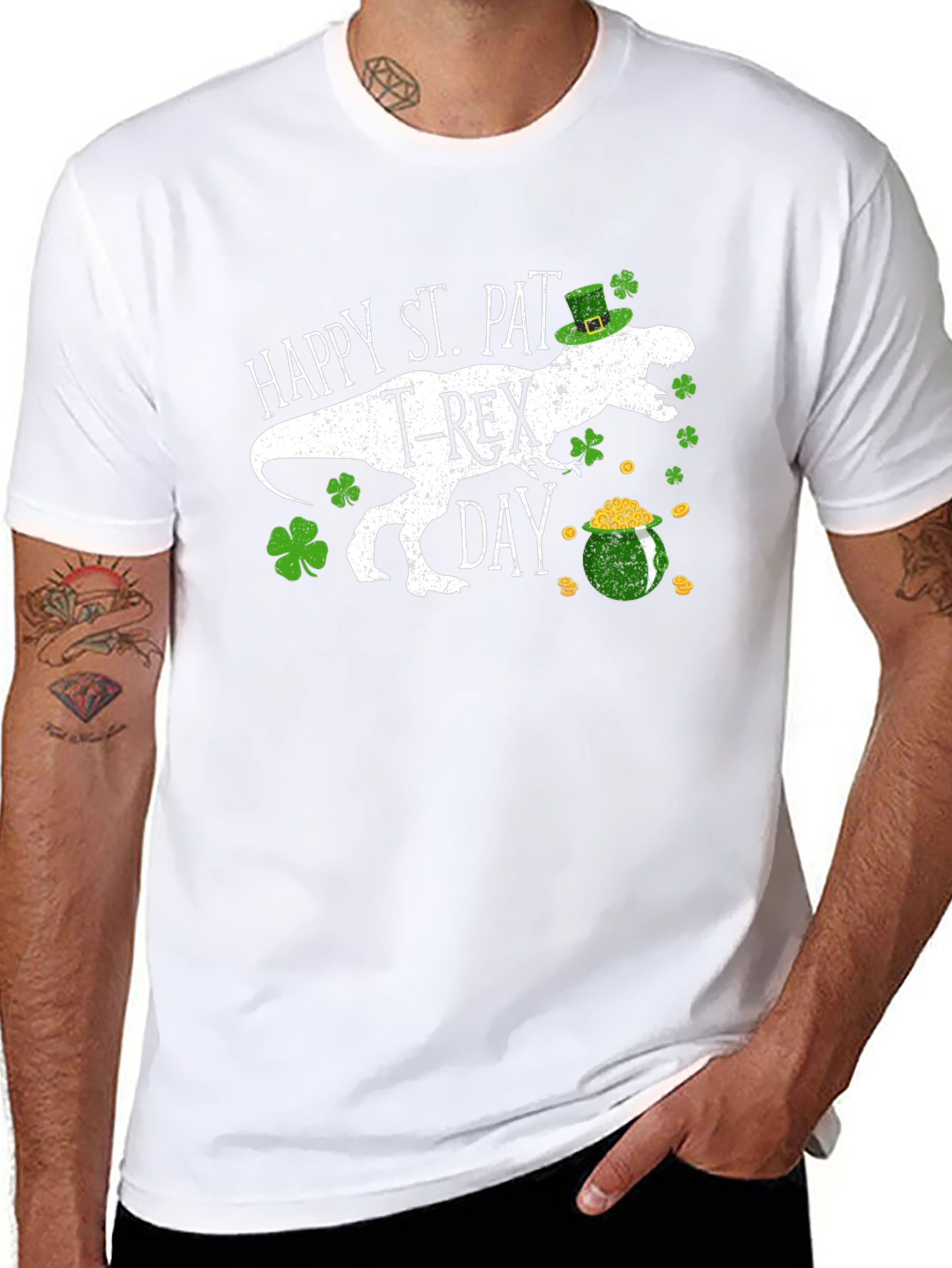St. Patricks Day T-Rex T-Shirt