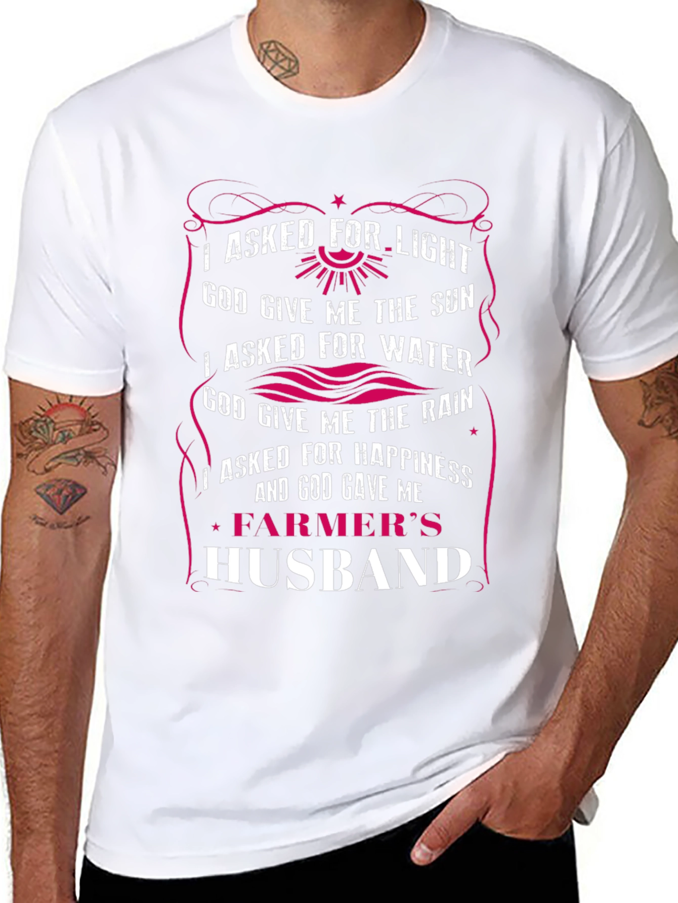 Farmers Husband Graphic Tee - Gift for Men