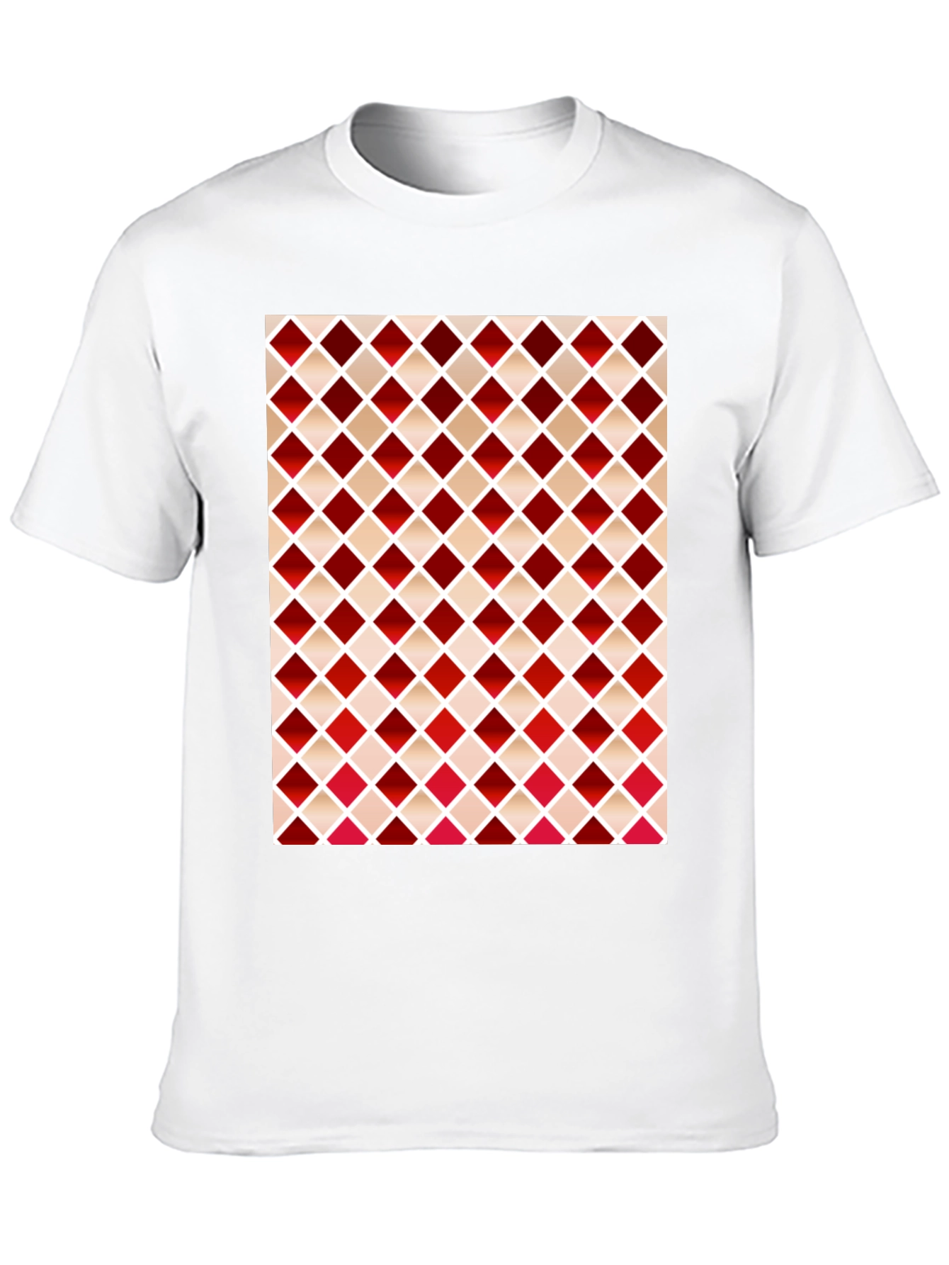 Stylish Diamond Pattern T-Shirt