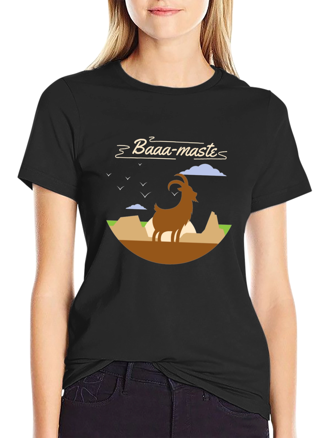 Baaa-maste Goat Graphic T-Shirt