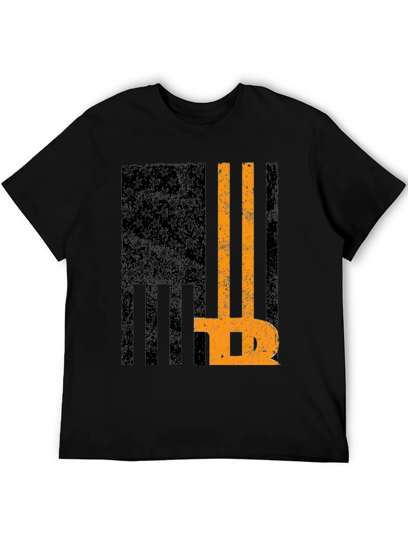 Bitcoin American Flag Graphic T-Shirt