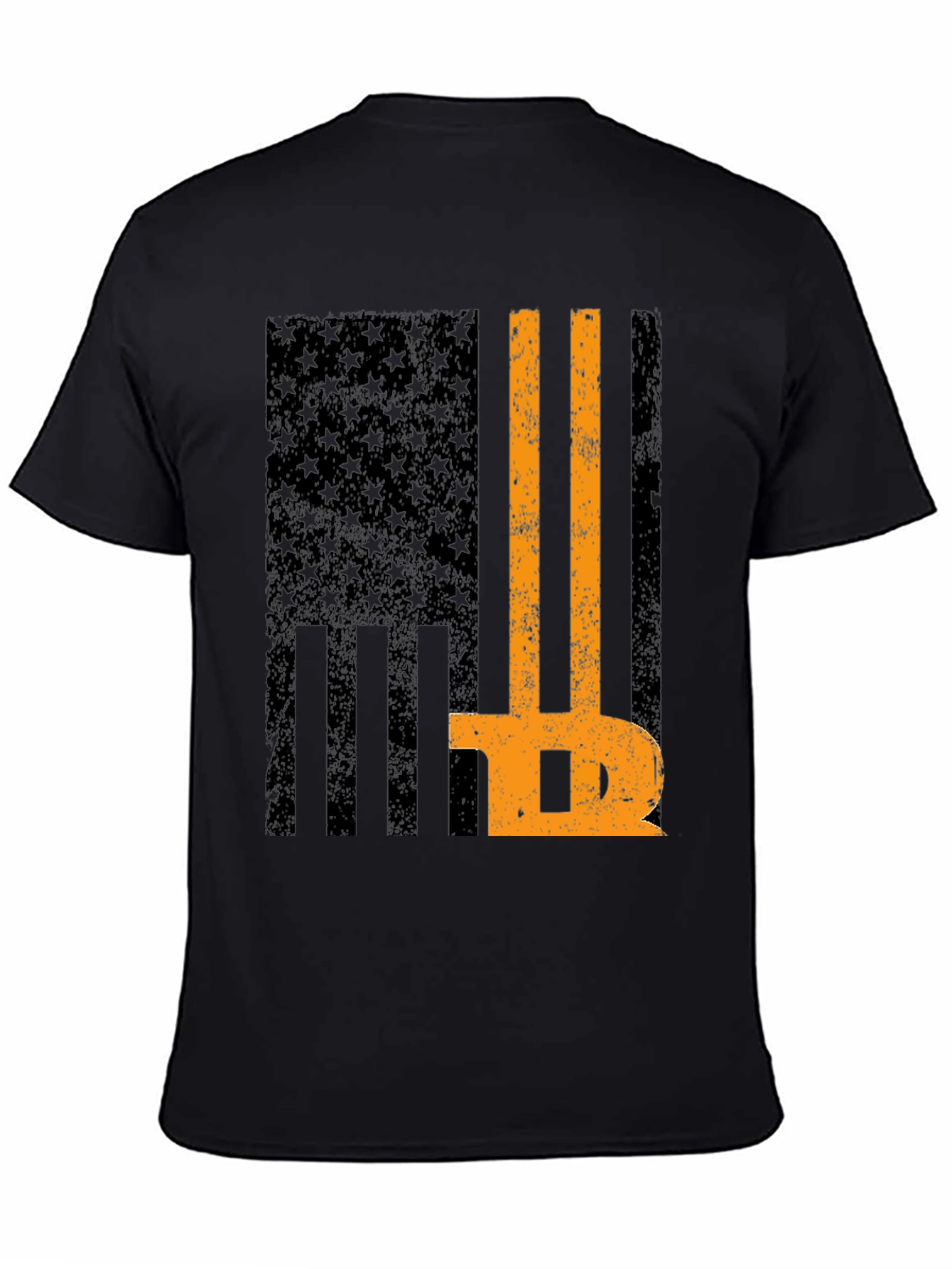 Bitcoin American Flag Graphic T-Shirt