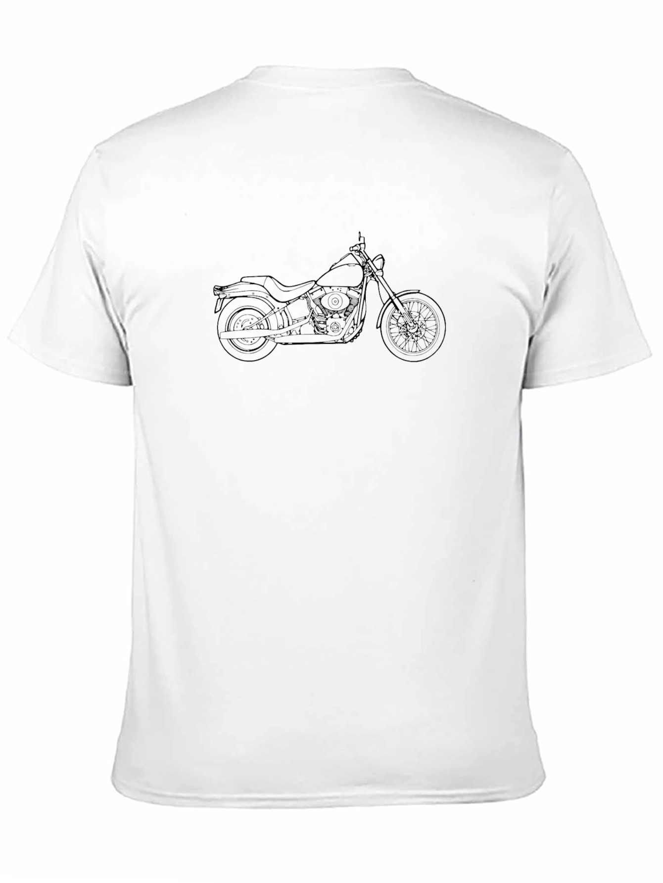 Motorcycle Graphic T-Shirt - Black