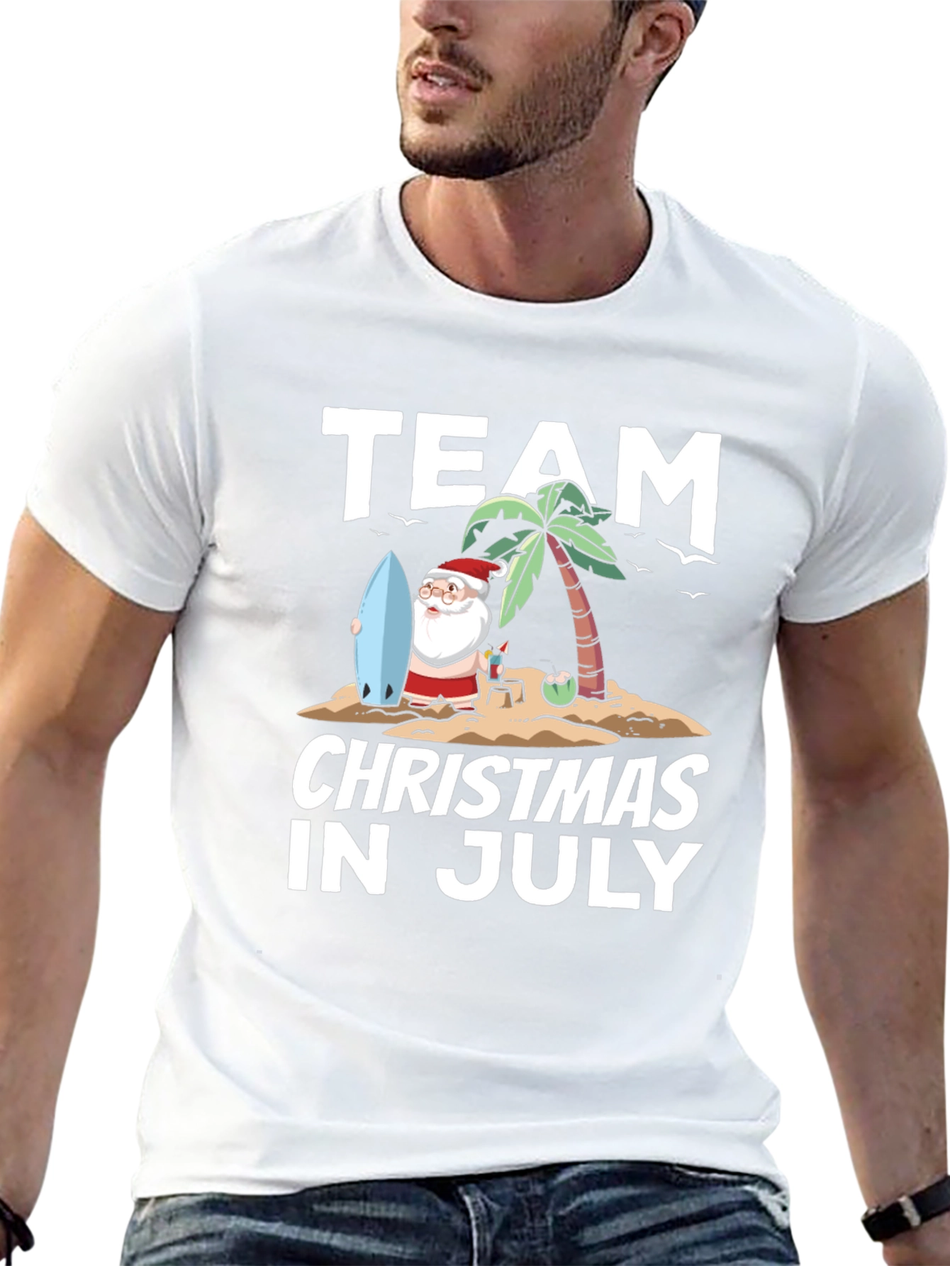 Christmas in July T-Shirt: Santa Vacation Tee
