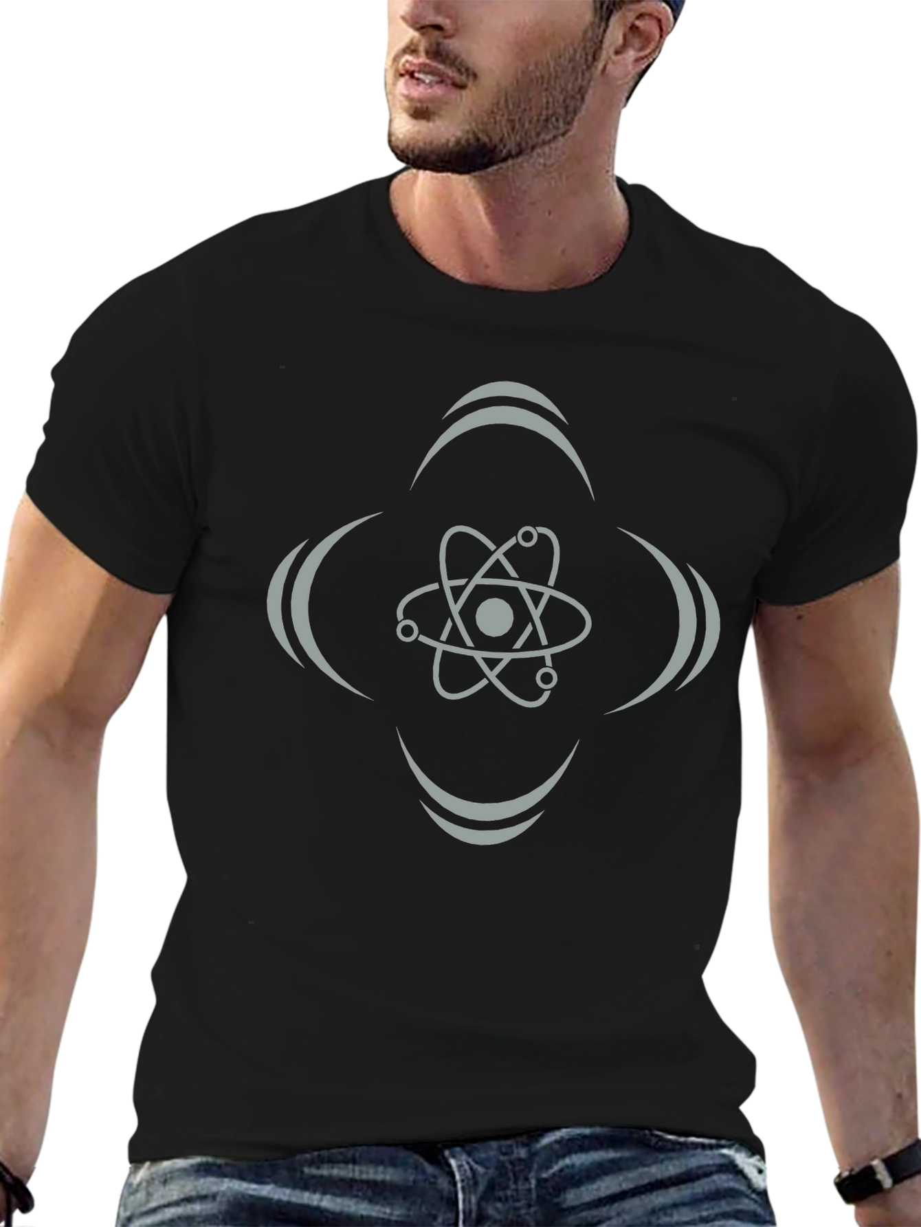 Atom Graphic Tee - Black Science T-Shirt