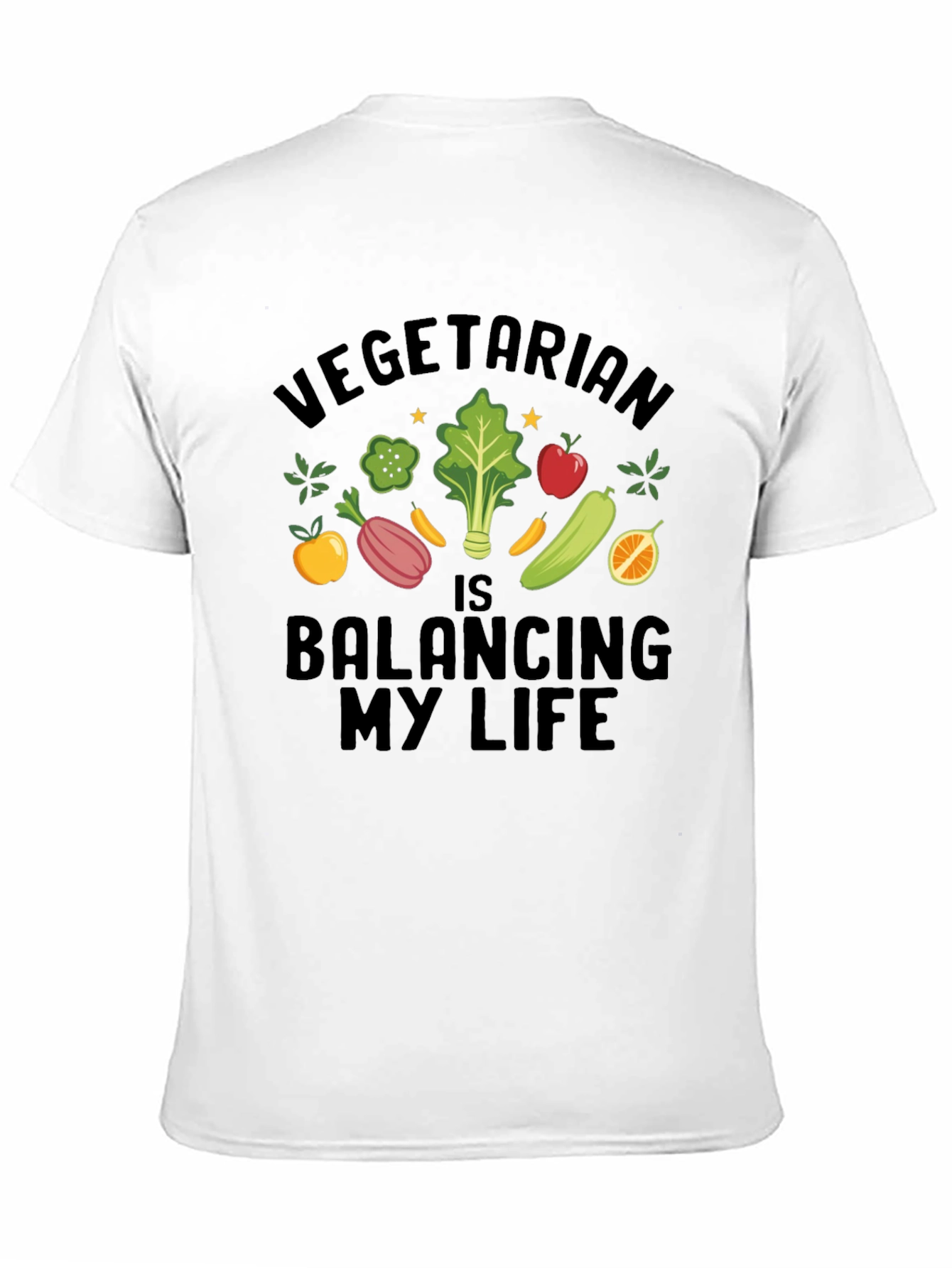 Vegetarian Balancing My Life T-Shirt