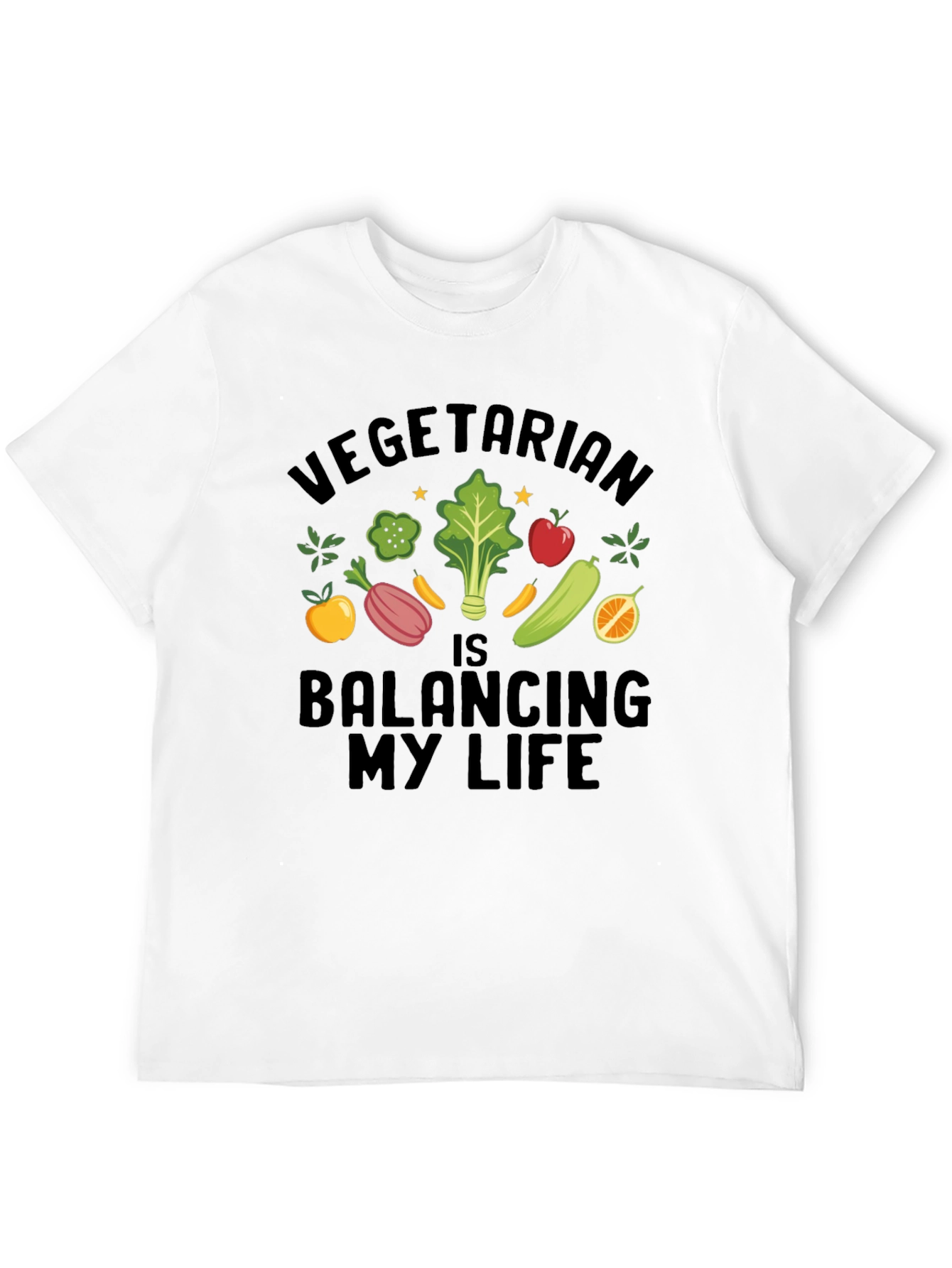 Vegetarian Balancing My Life T-Shirt