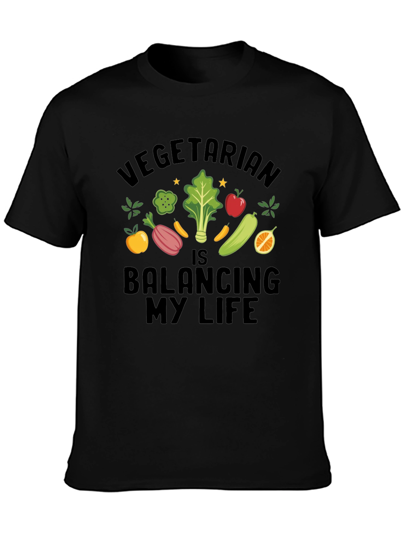 Vegetarian Balancing My Life T-Shirt