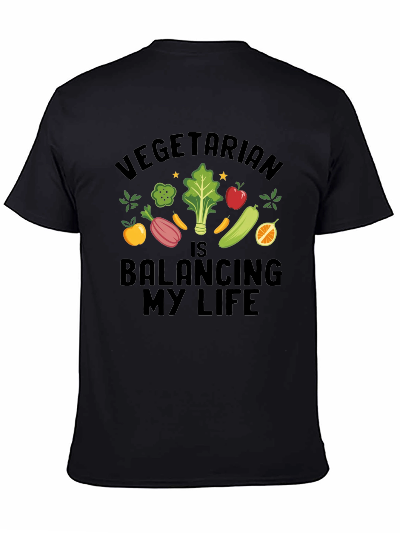 Vegetarian Balancing My Life T-Shirt