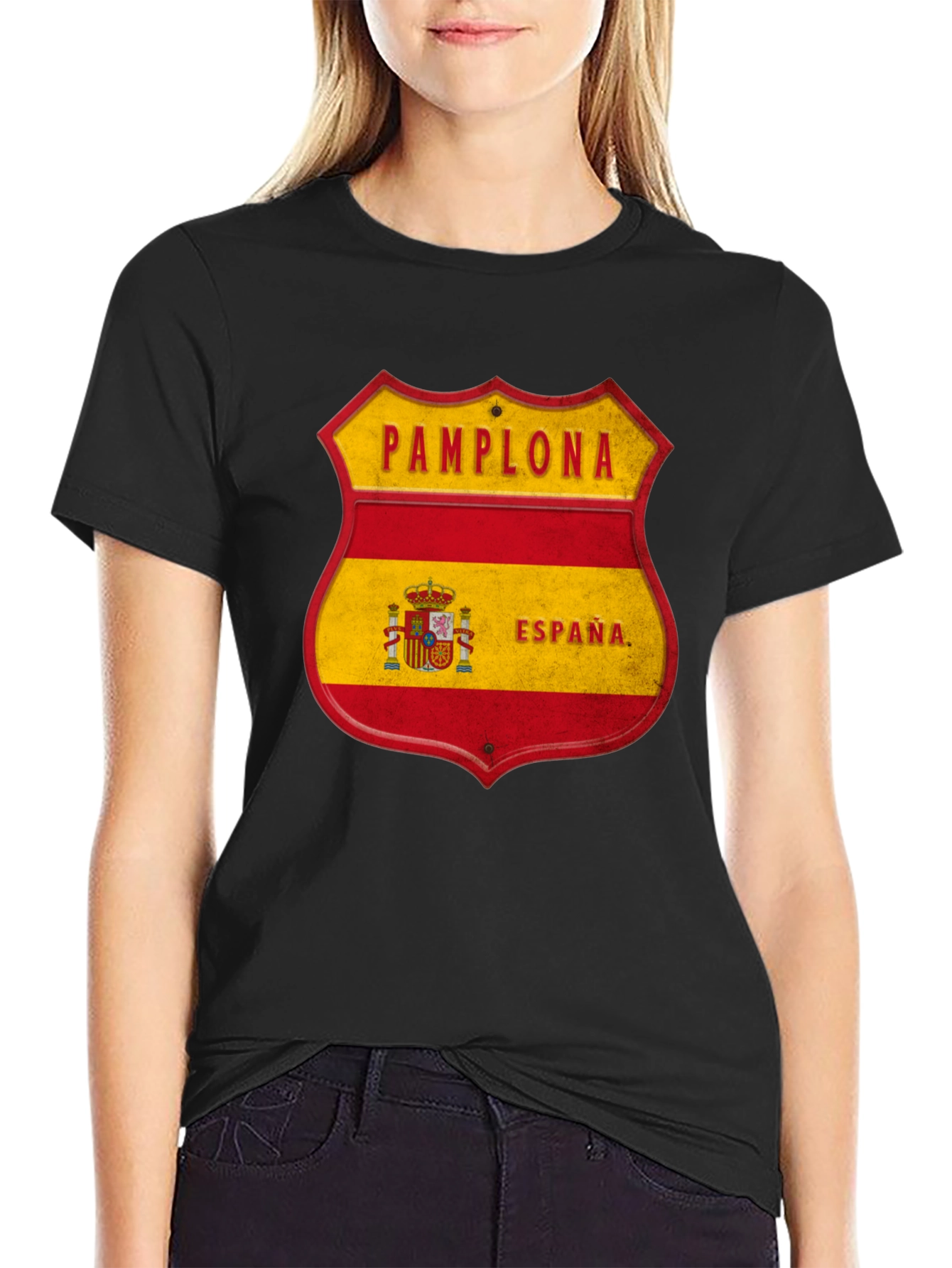 Pamplona Espana Shield T-Shirt
