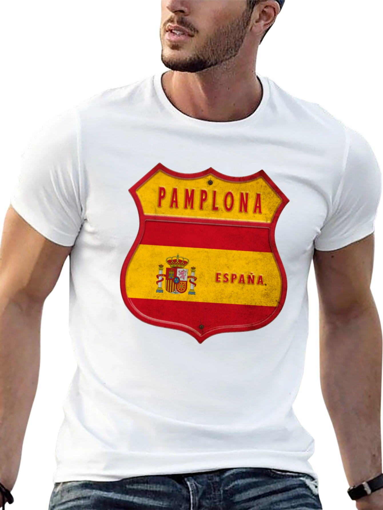 Pamplona Espana Shield T-Shirt