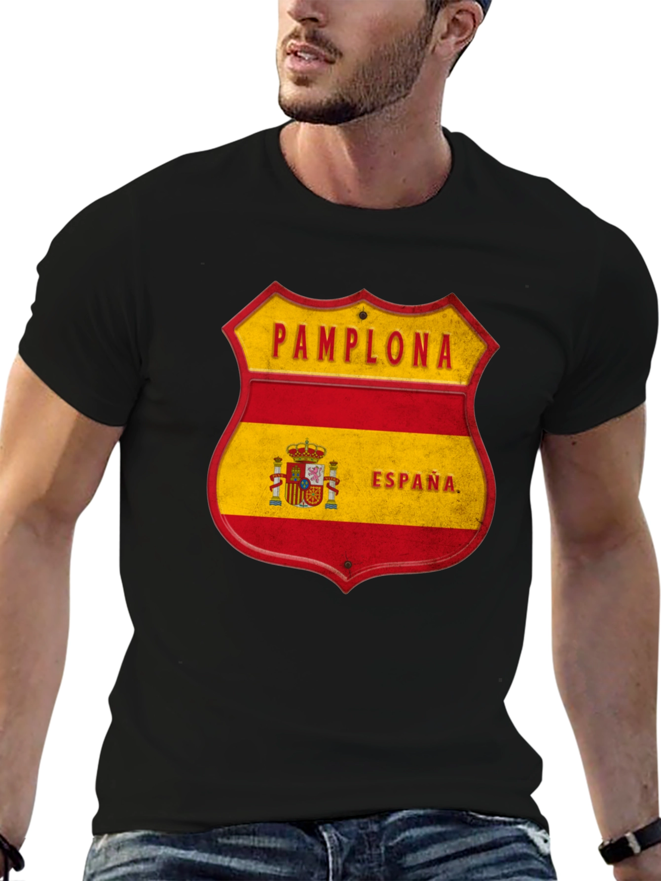 Pamplona Espana Shield T-Shirt