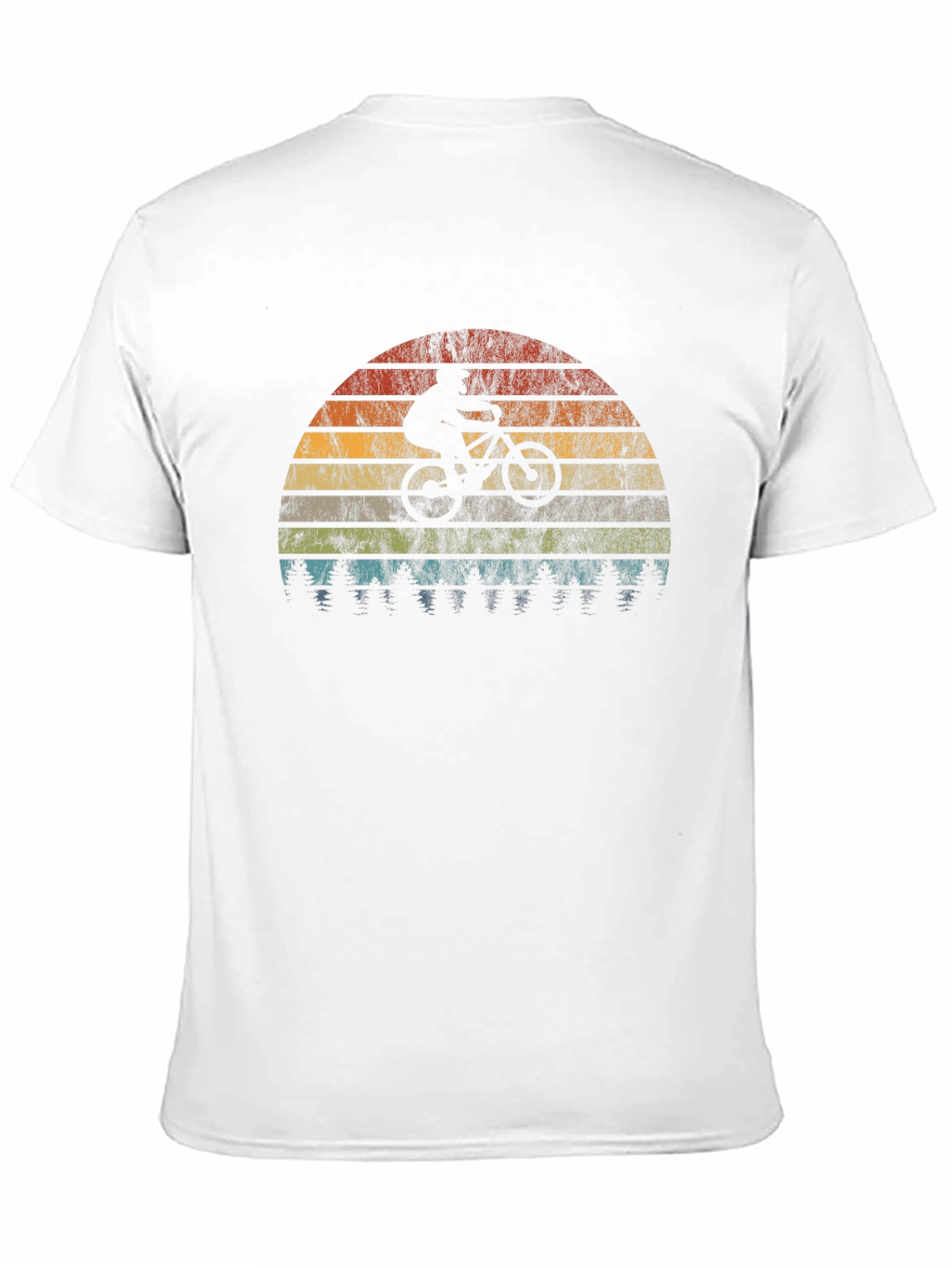 Mountain Bike Sunset Graphic Tee