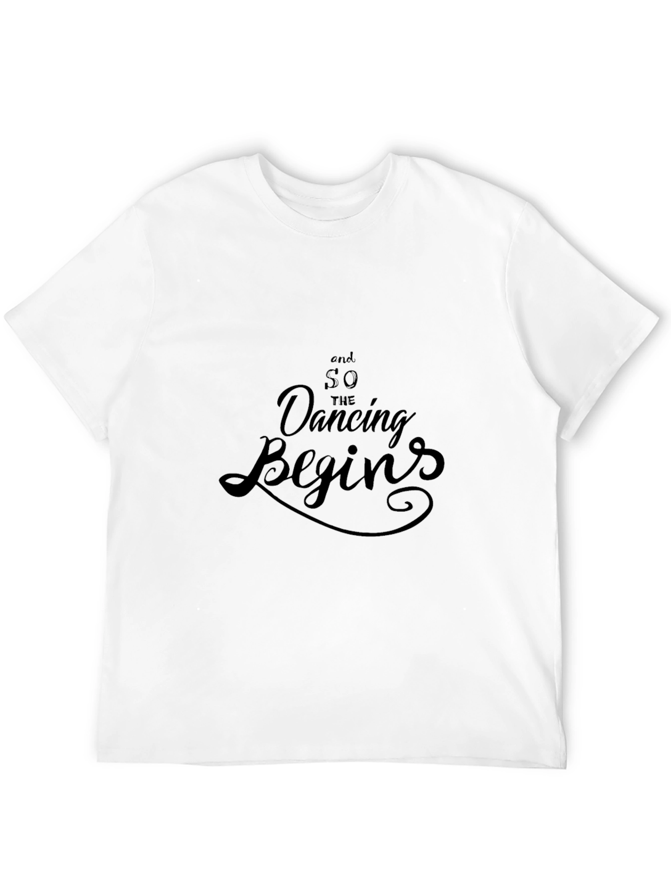 Dancing Begins Graphic Tee - Soft Black Cotton