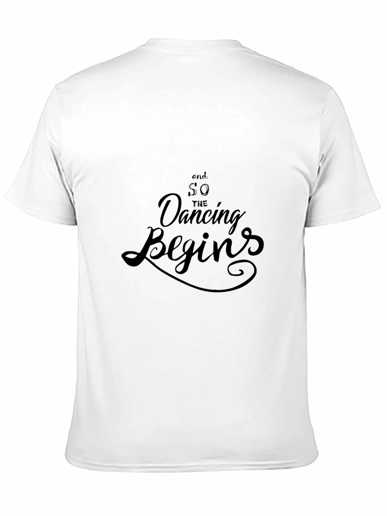Dancing Begins Graphic Tee - Soft Black Cotton