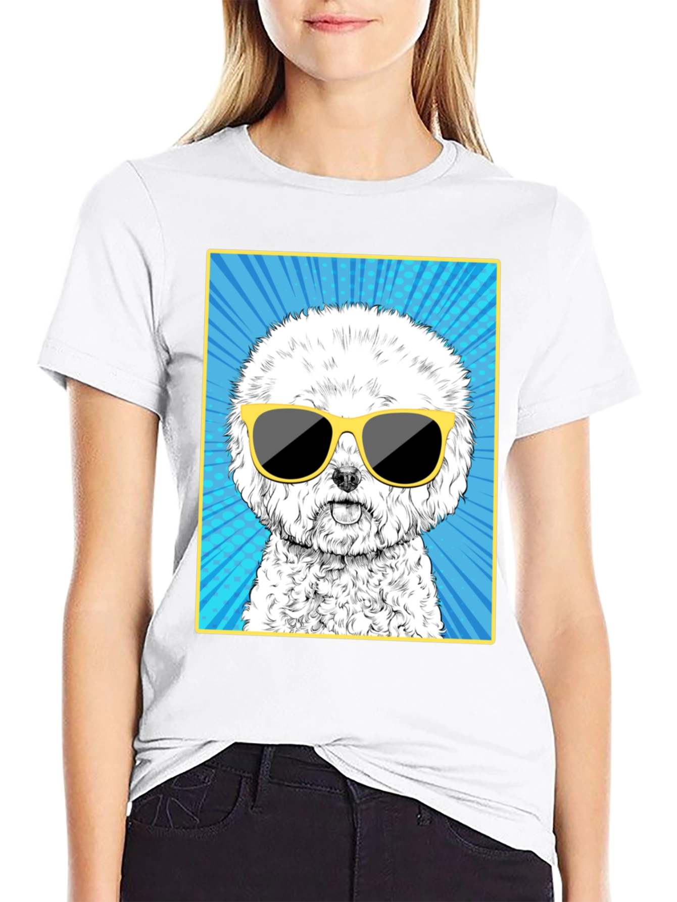 Cool Dog Graphic Tee - Unisex Cotton T-Shirt
