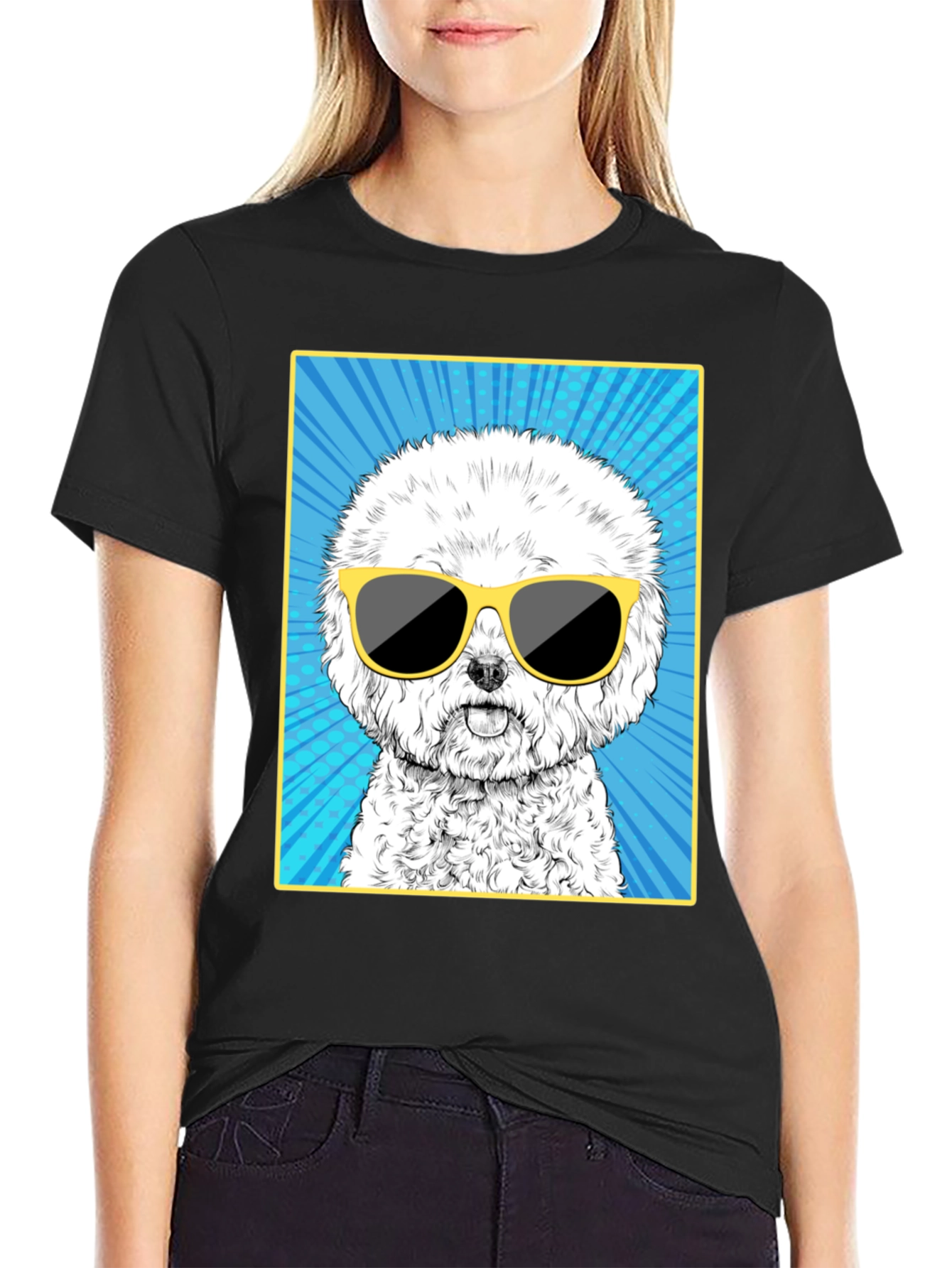 Cool Dog Graphic Tee - Unisex Cotton T-Shirt