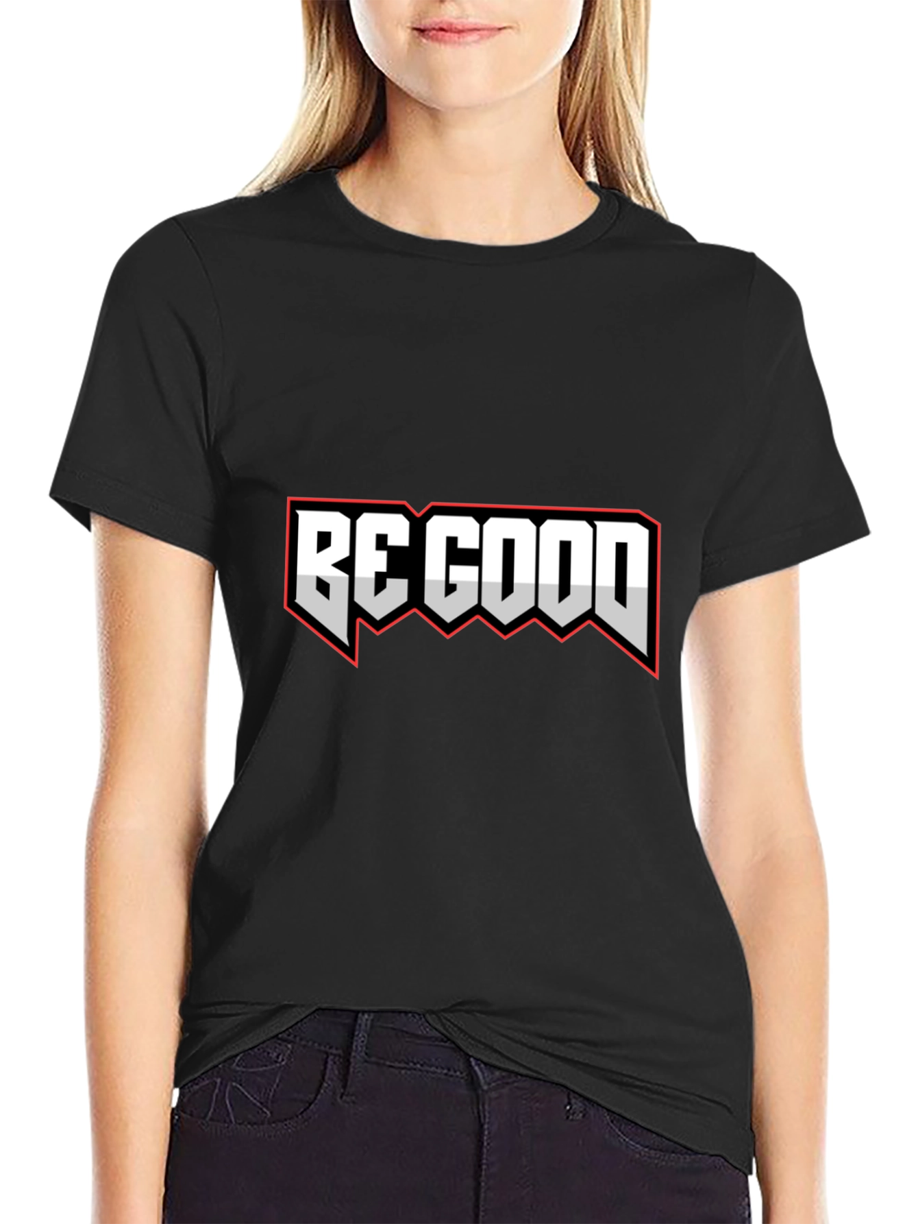 Be Good Graphic Tee - Stylish Black T-Shirt