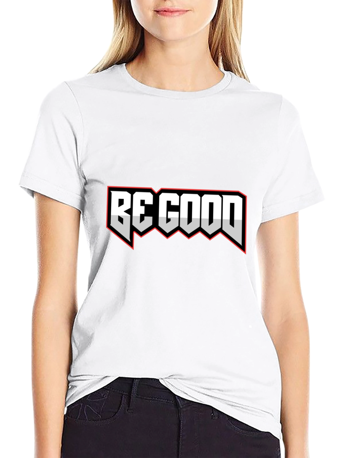 Be Good Graphic Tee - Stylish Black T-Shirt