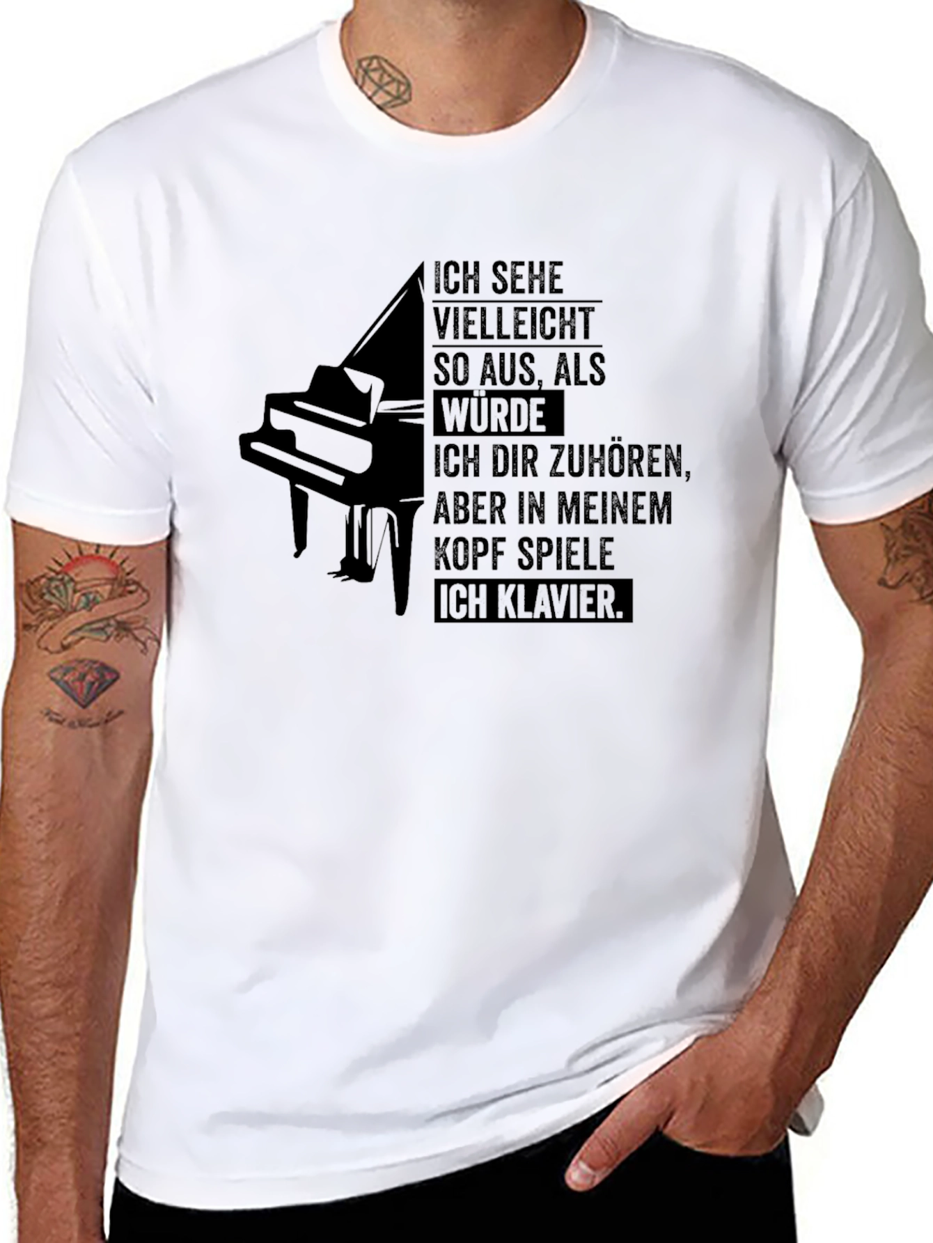 Piano Player T-Shirt - Music Lover Tee