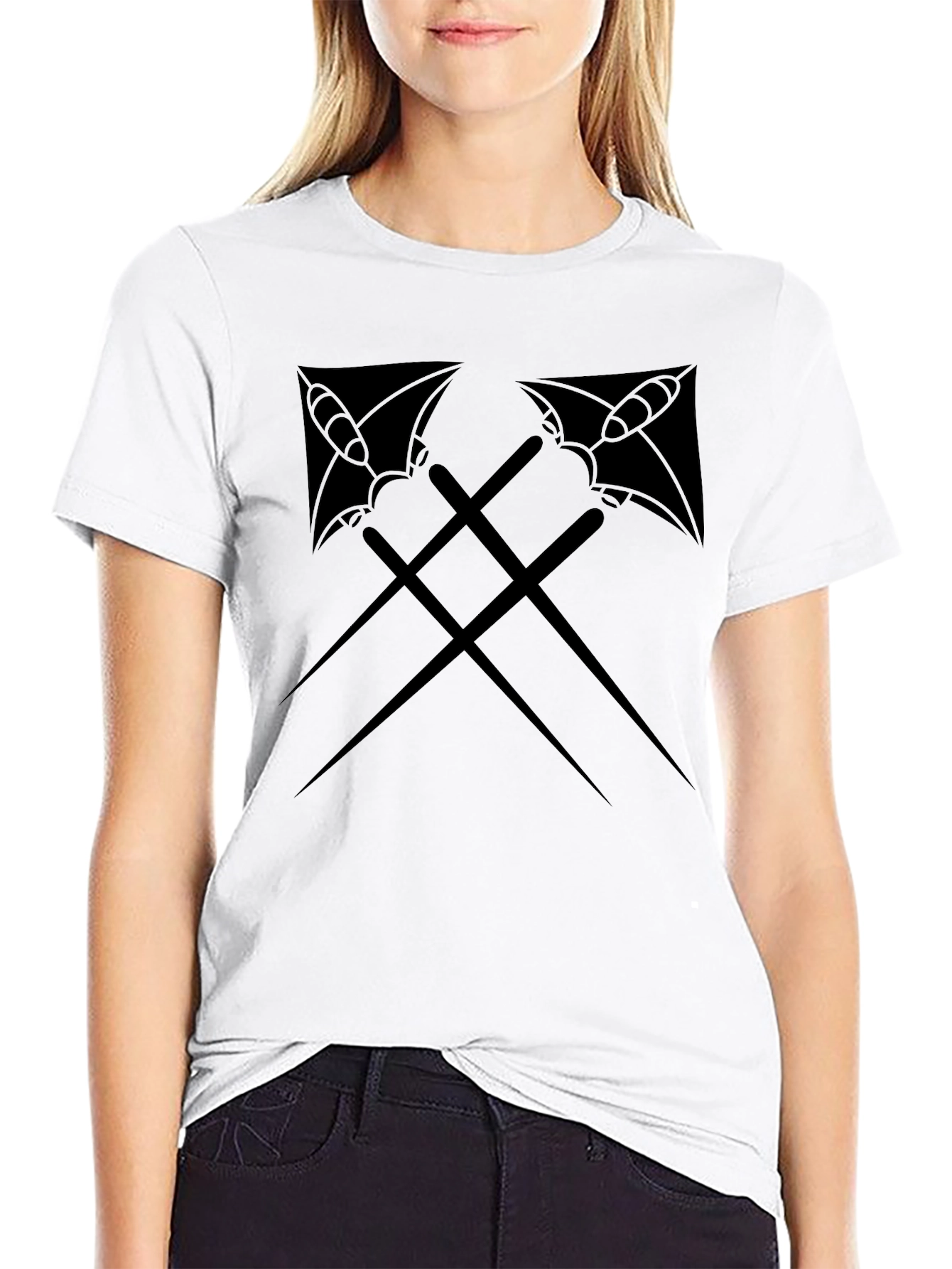 Axe Design Black T-Shirt