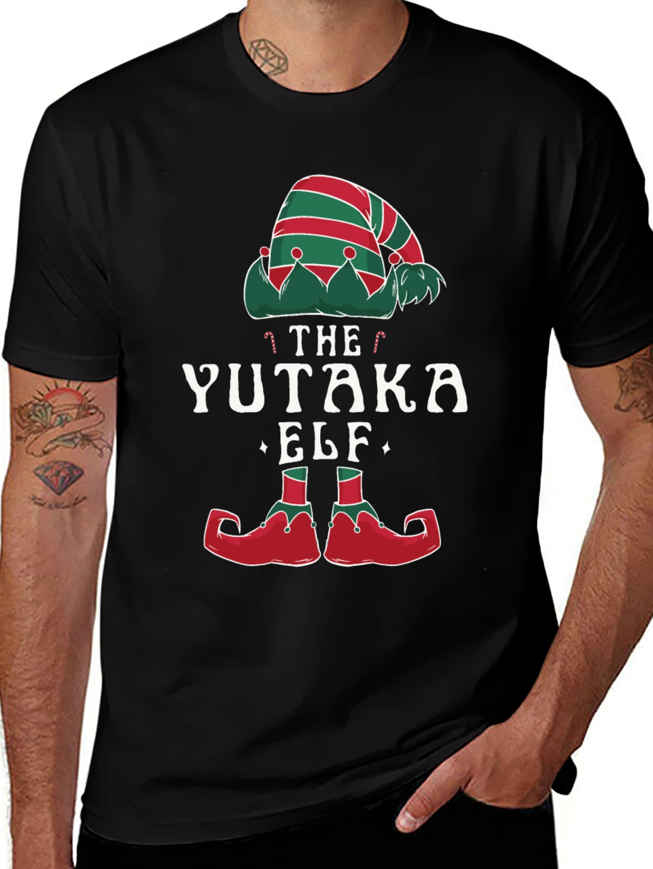 The Yutaka Elf Christmas Graphic Tee
