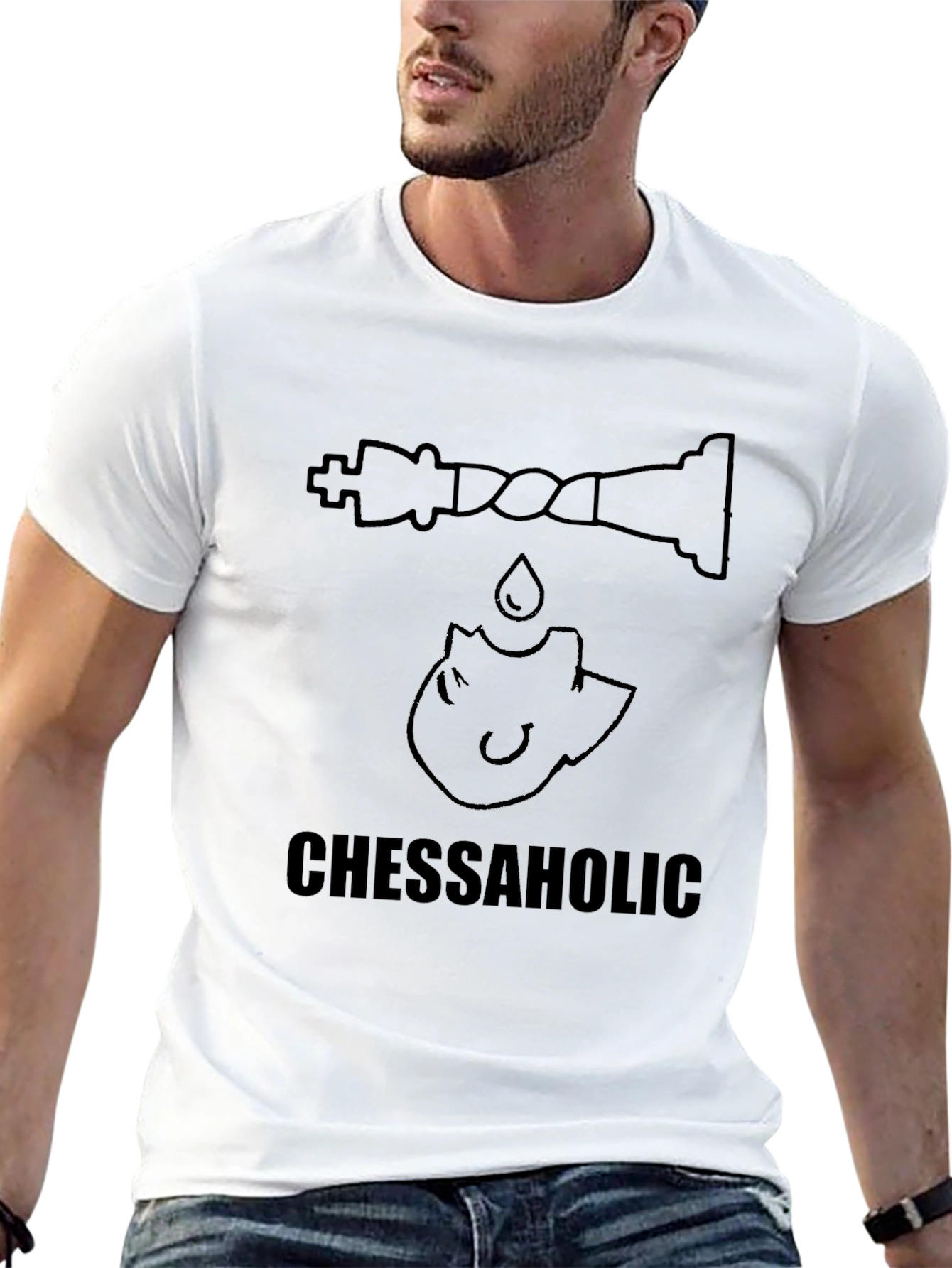 Chessaholic T-Shirt - Chess Lovers Apparel