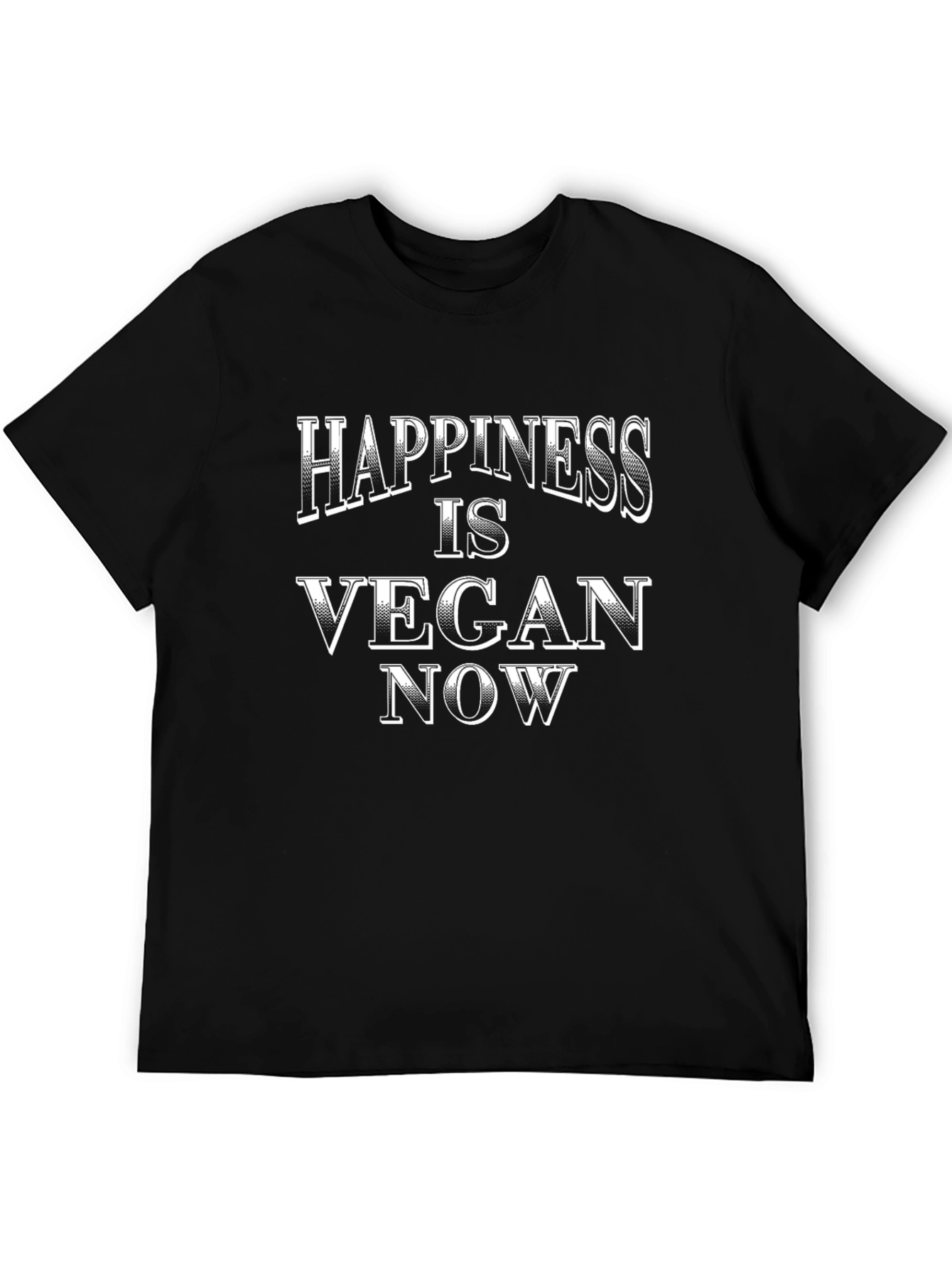 Happiness is Vegan Now - Graphic T-Shirt