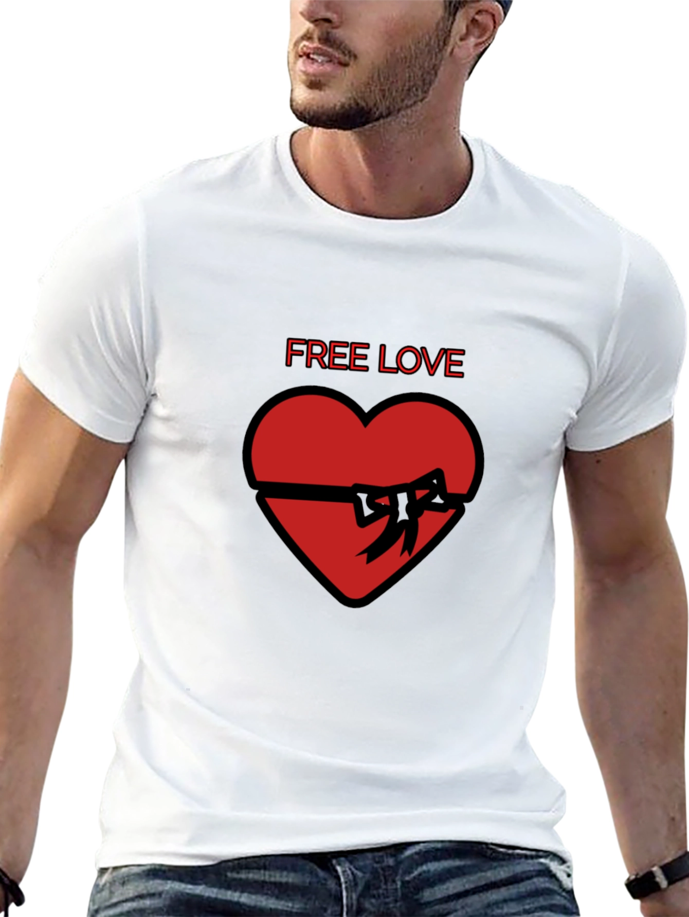 Free Love Heart Gift T-Shirt