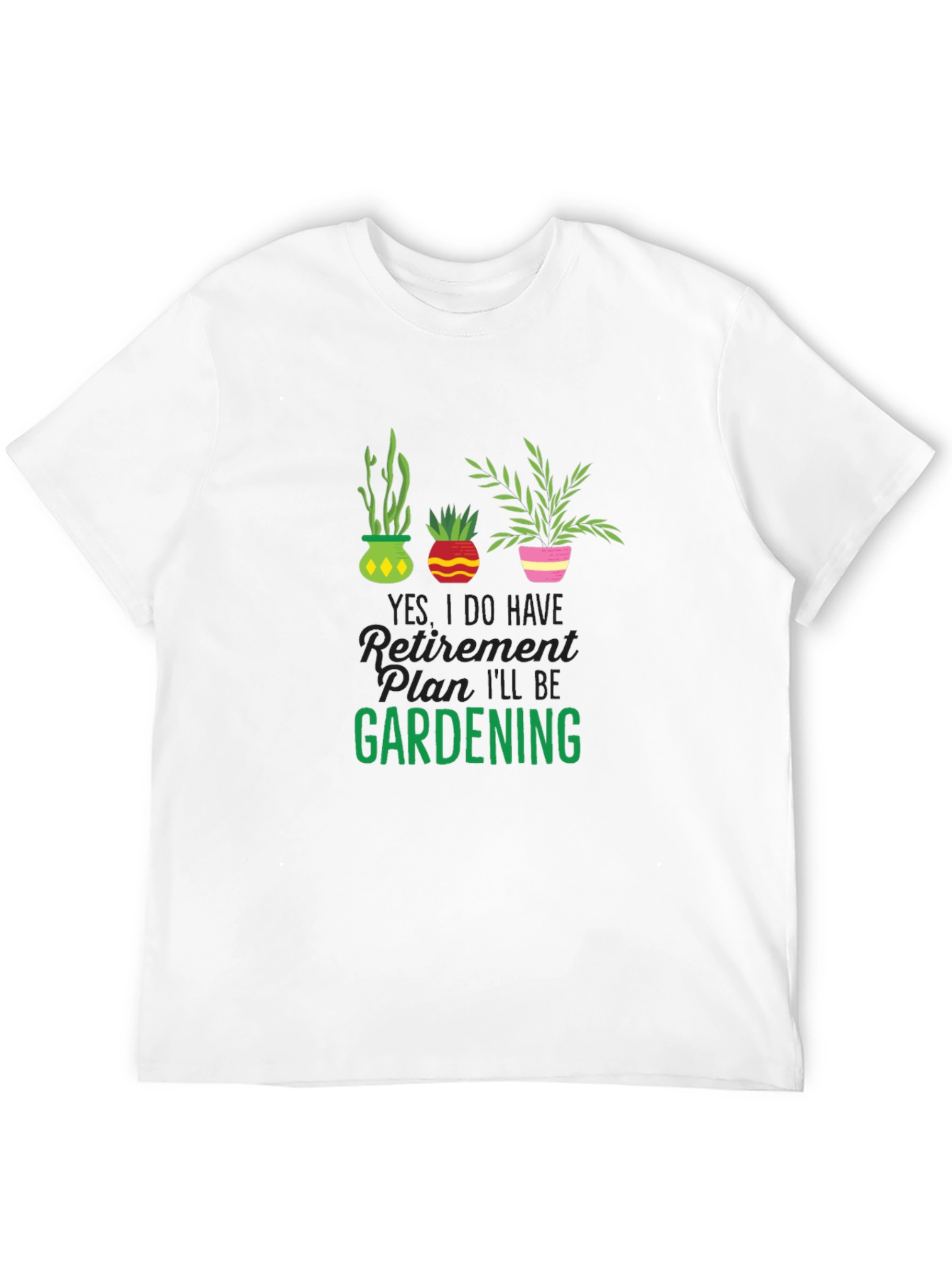 Gardening Retirement Plan T-Shirt - Black