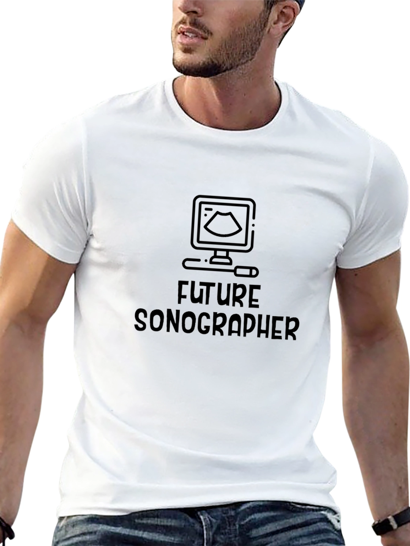 Future Sonographer Black T-Shirt